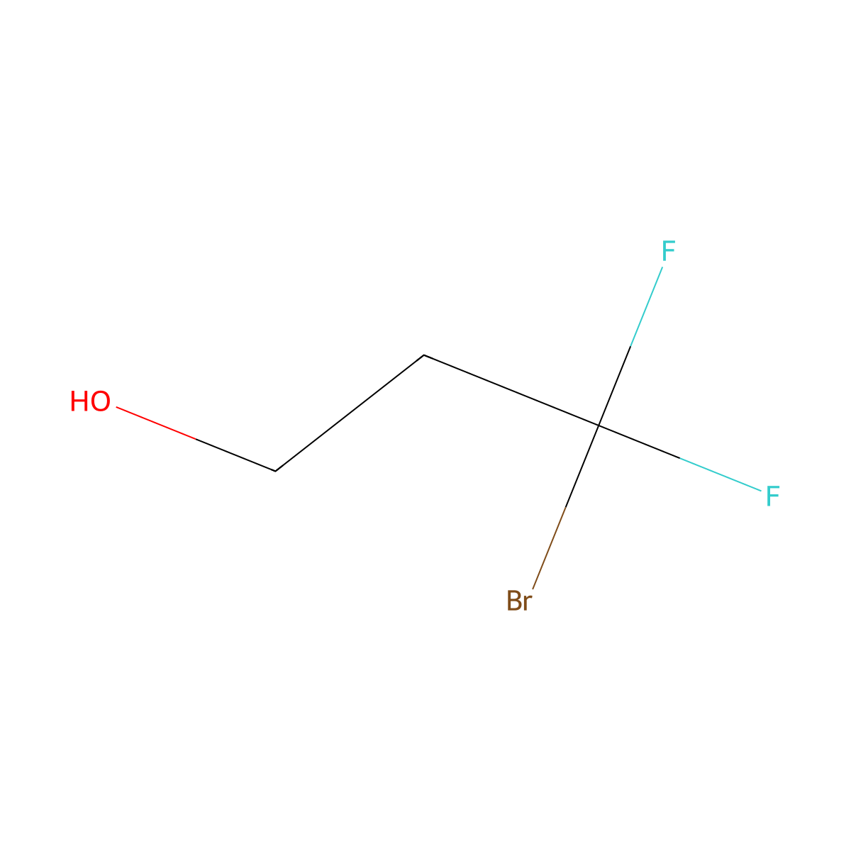 3-Bromo-3,3-difluoropropan-1-ol molecular structure, CAS 1457991-46-6