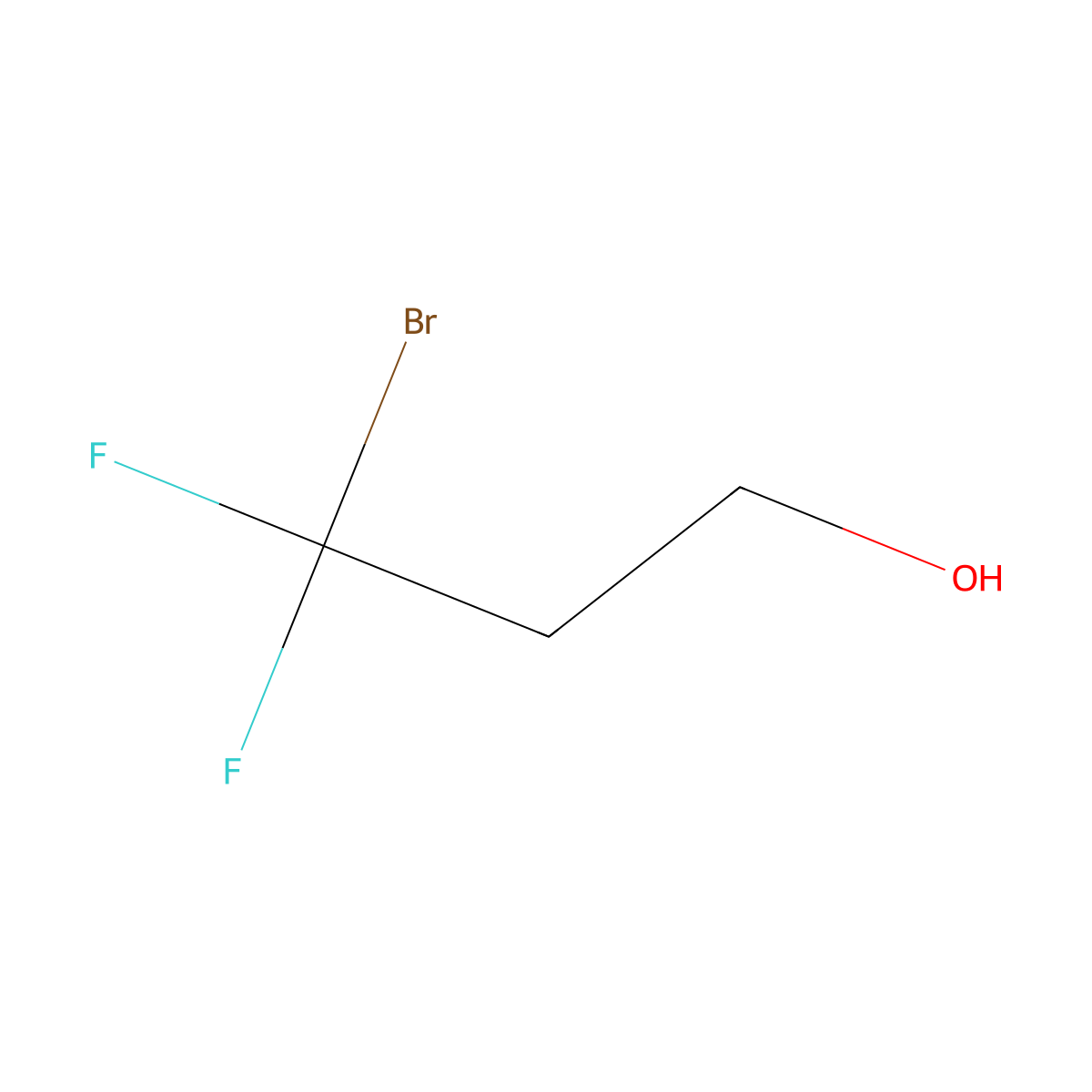 3-Bromo-3,3-difluoropropan-1-ol molecular structure, CAS 1457991-46-6