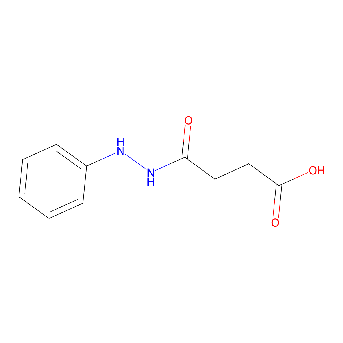 Butanedioic acid, 1-(2-phenylhydrazide) molecular structure, CAS 14580-01-9