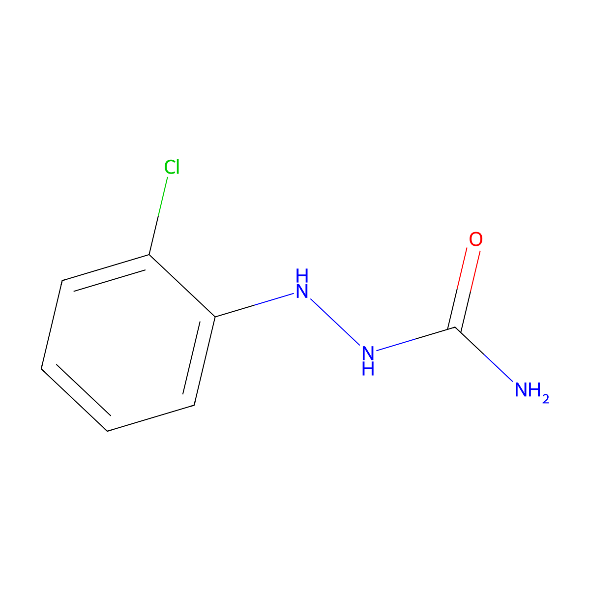 2-(2-Chlorophenyl)hydrazinecarboxamide molecular structure, CAS 14580-28-0