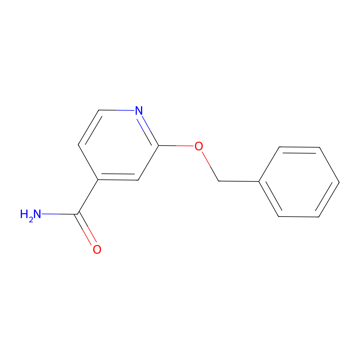 2-(Benzyloxy)pyridine-4-carboxamide molecular structure, CAS 1458028-73-3