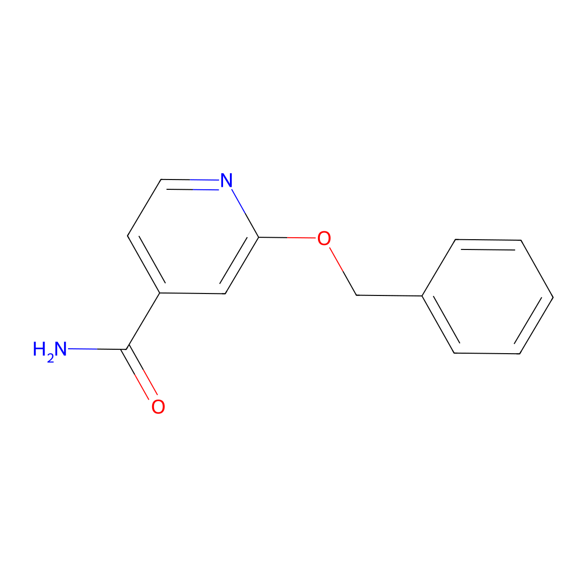 2-(Benzyloxy)pyridine-4-carboxamide molecular structure, CAS 1458028-73-3