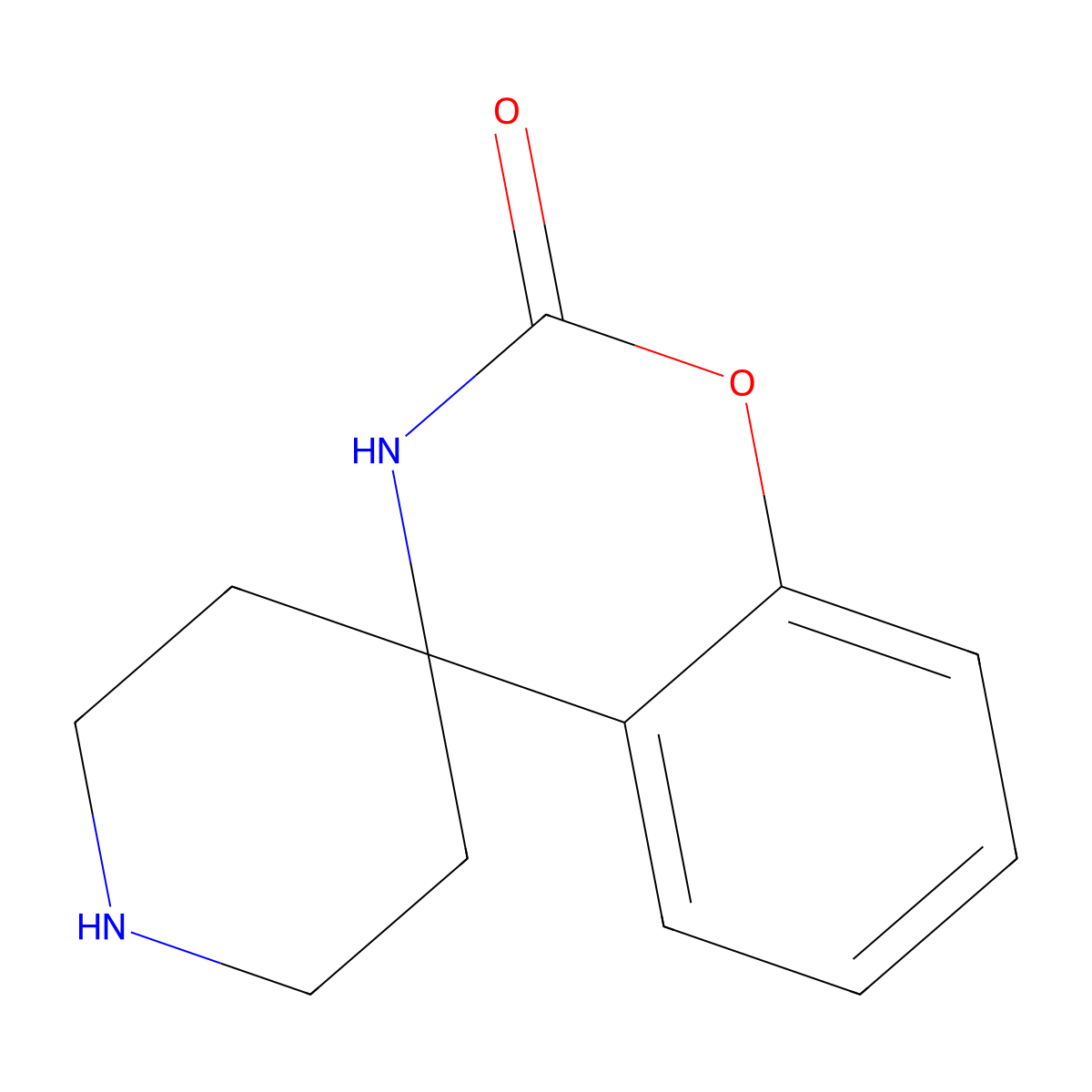Spiro[benzo[e][1,3]oxazine-4,4'-piperidin]-2(3H)-one molecular structure, CAS 1458063-78-9