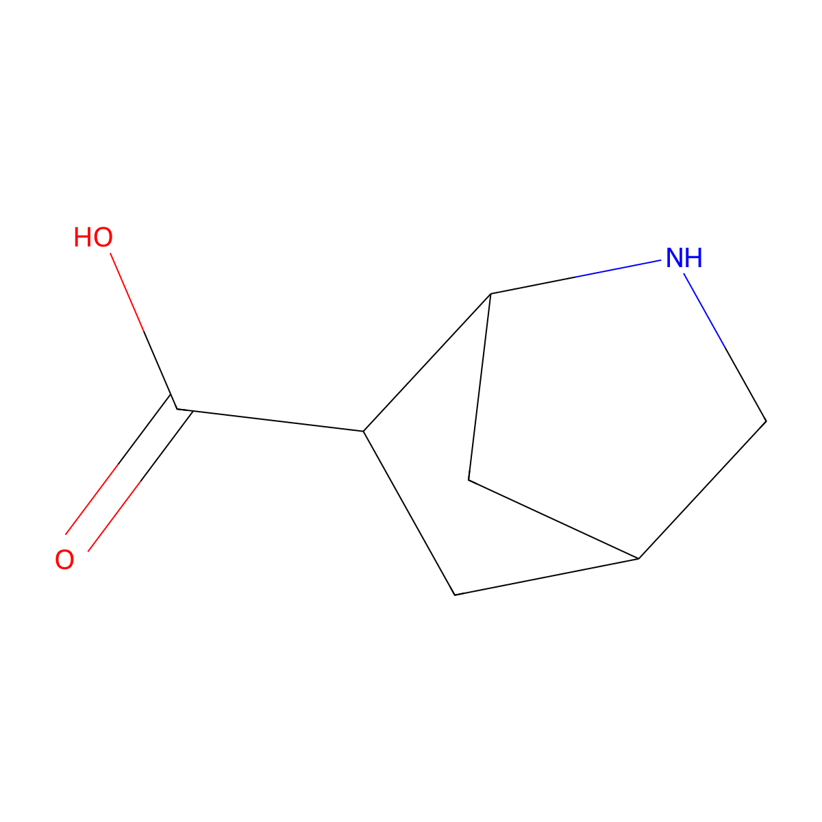 2-Azabicyclo[2.2.1]heptane-6-carboxylic acid molecular structure, CAS 1458185-72-2