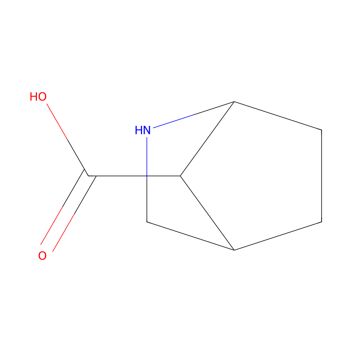 2-Azabicyclo[2.2.1]heptane-7-carboxylic acid molecular structure, CAS 1458185-77-7