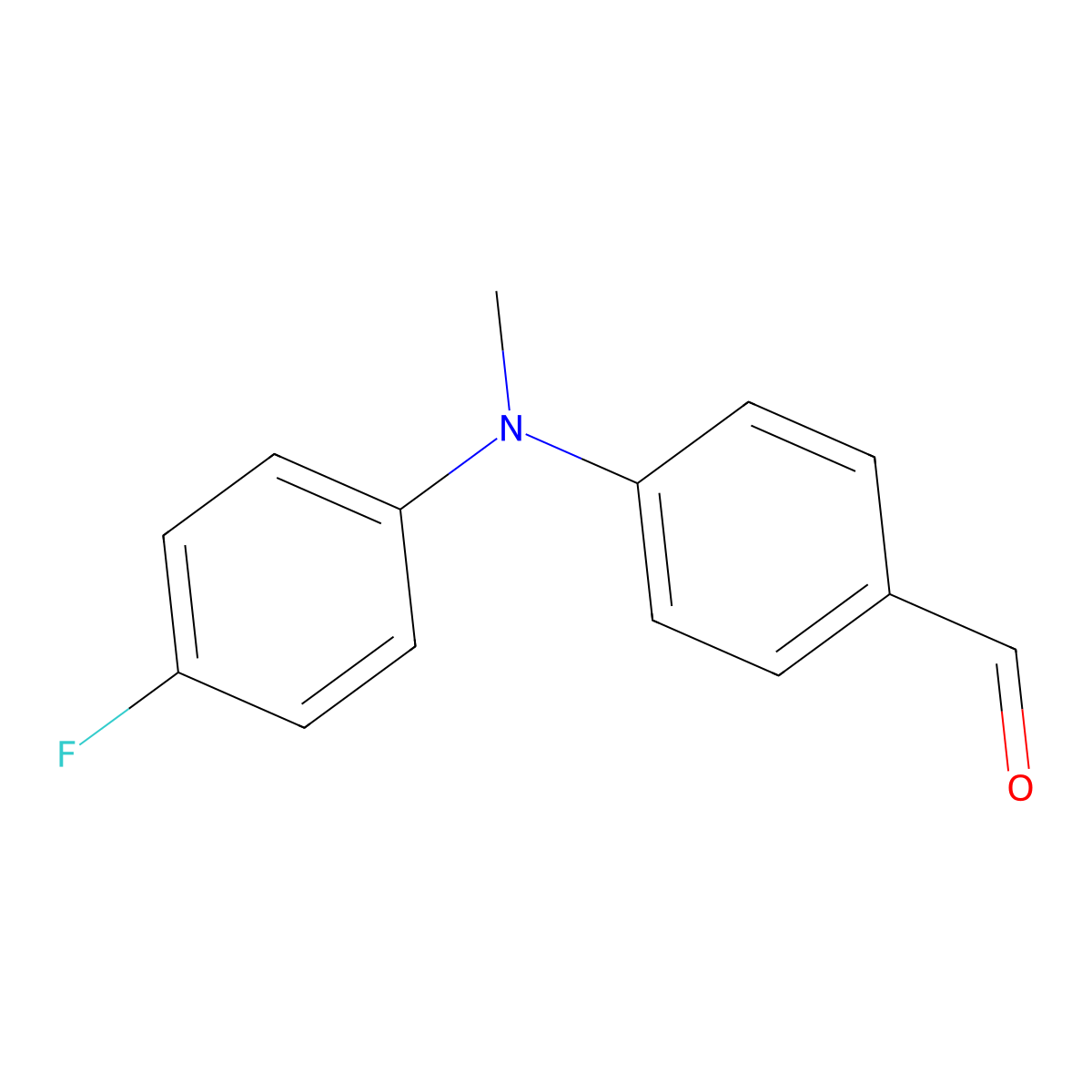 4-((4-Fluorophenyl)(methyl)amino)benzaldehyde molecular structure, CAS 1458247-26-1
