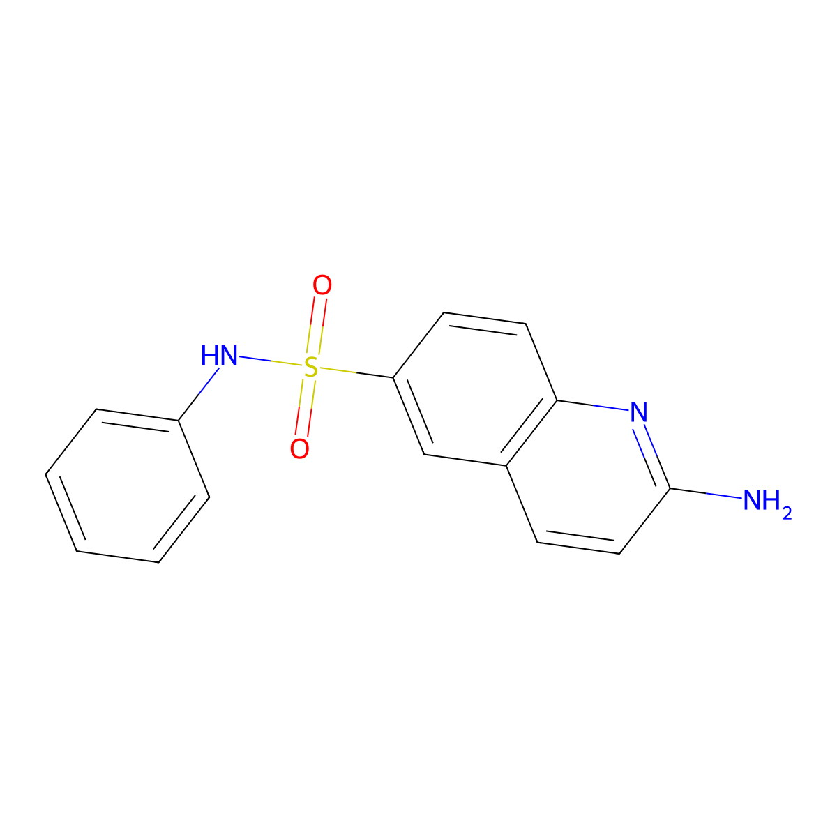 2-amino-N-phenylquinoline-6-sulfonamide molecular structure, CAS 1458262-37-7