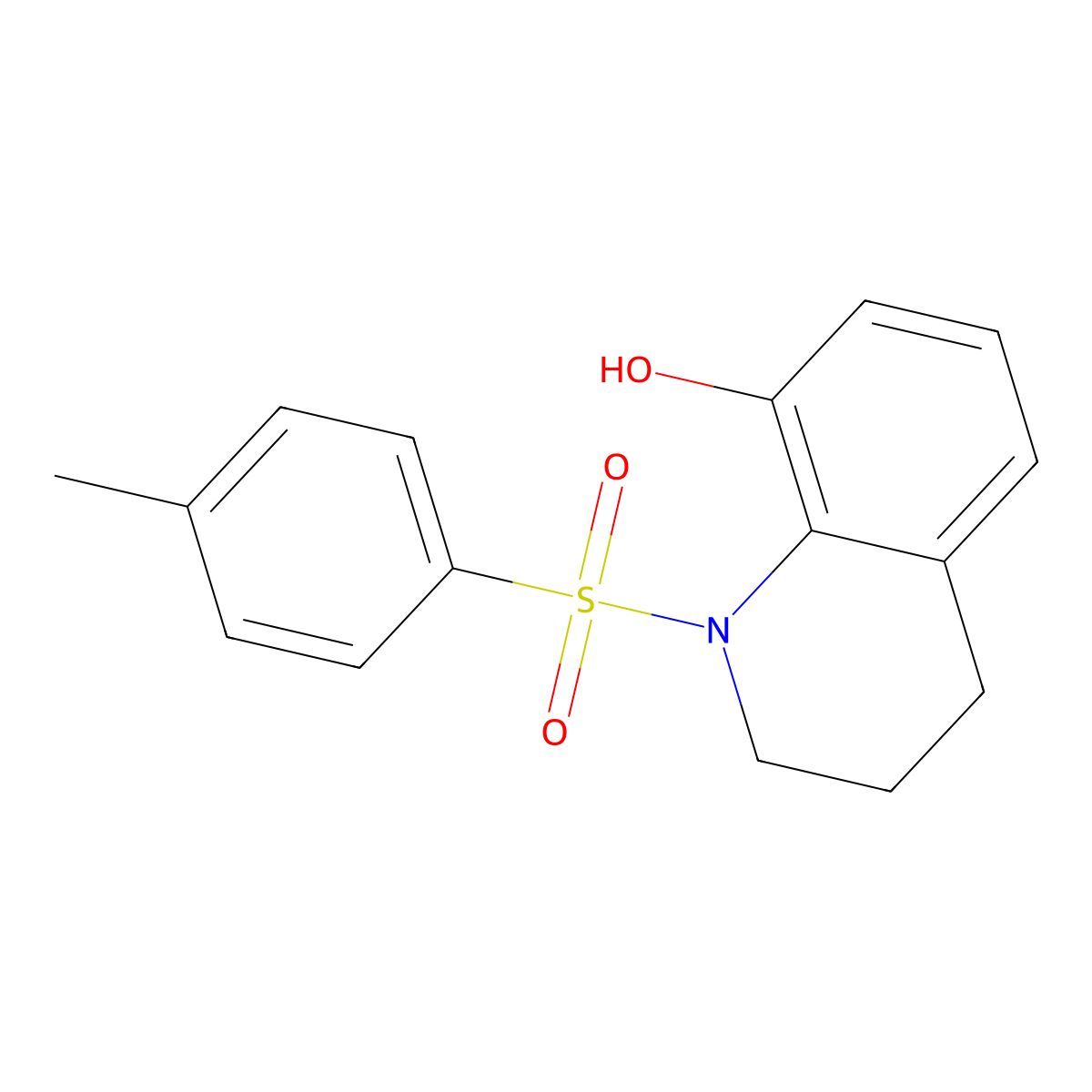 1-Tosyl-1,2,3,4-tetrahydroquinolin-8-ol molecular structure, CAS 1458370-28-9