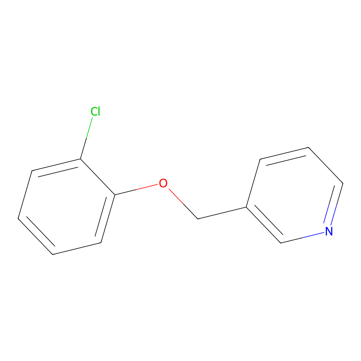 3-[(2-Chlorophenoxy)methyl]pyridine molecular structure, CAS 1458418-99-9
