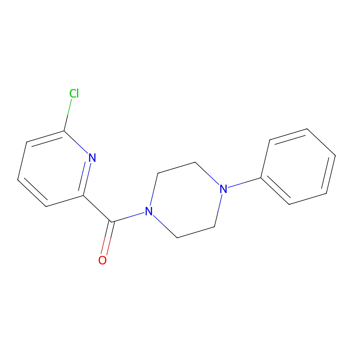 1-(6-Chloropyridine-2-carbonyl)-4-phenylpiperazine molecular structure, CAS 1458507-05-5