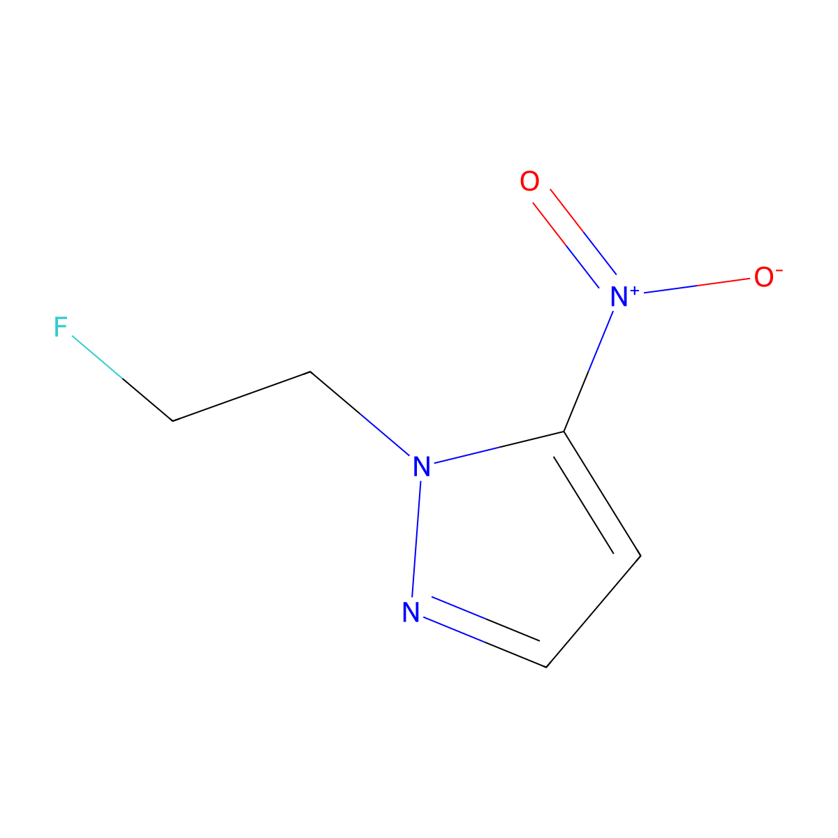 1-(2-Fluoroethyl)-5-nitro-1H-pyrazole molecular structure, CAS 1458593-54-8