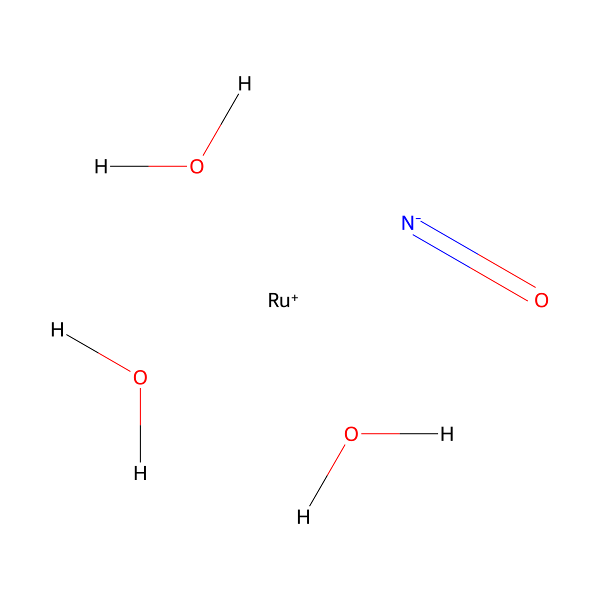 Ruthenium, trihydroxynitrosyl- molecular structure, CAS 14586-51-7