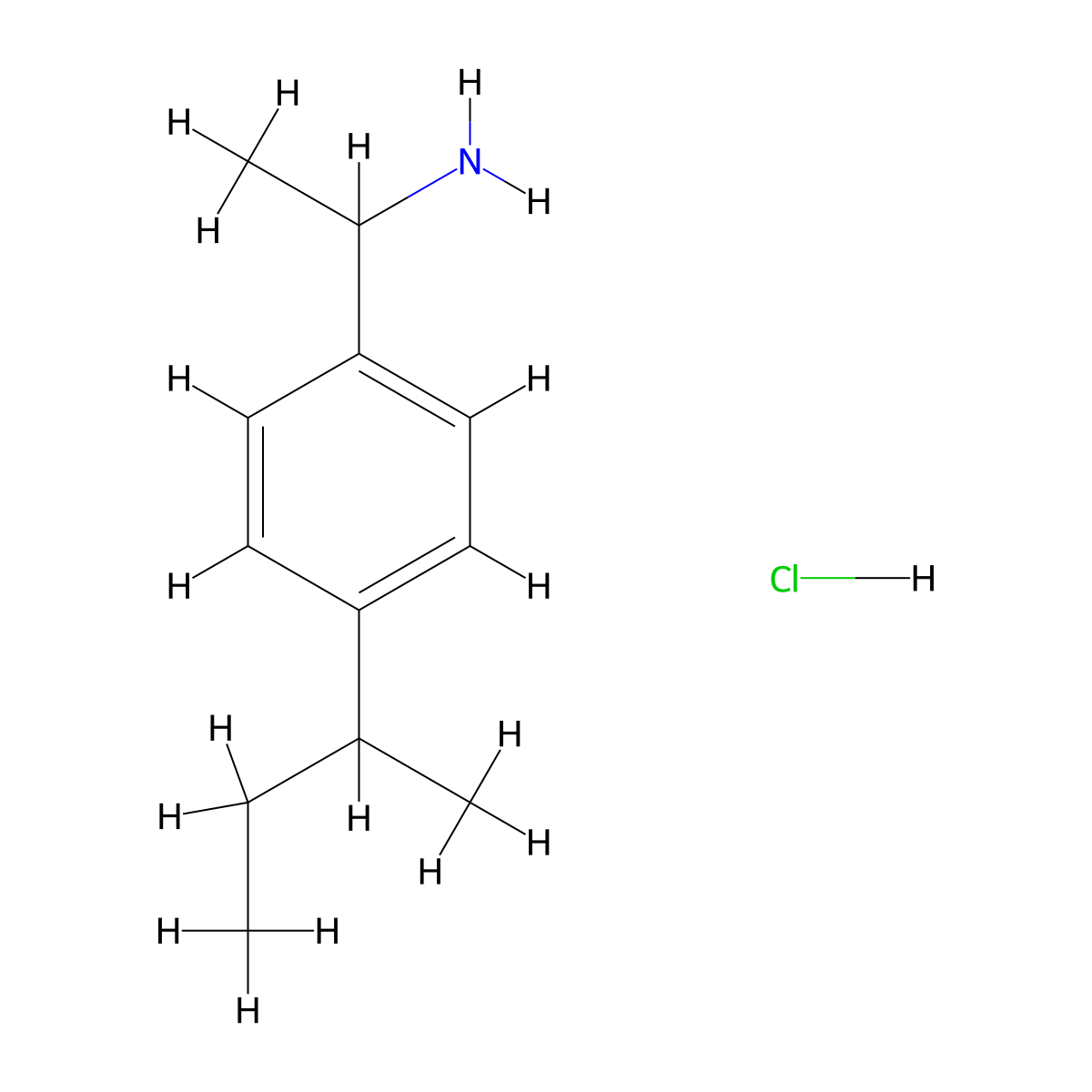 1-[4-(Butan-2-yl)phenyl]ethan-1-amine hydrochloride molecular structure, CAS 1458615-99-0