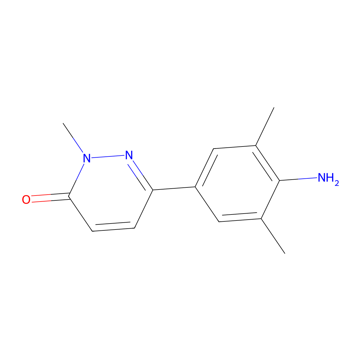 6-(4-Amino-3,5-dimethylphenyl)-2-methylpyridazin-3(2H)-one molecular structure, CAS 1458655-81-6