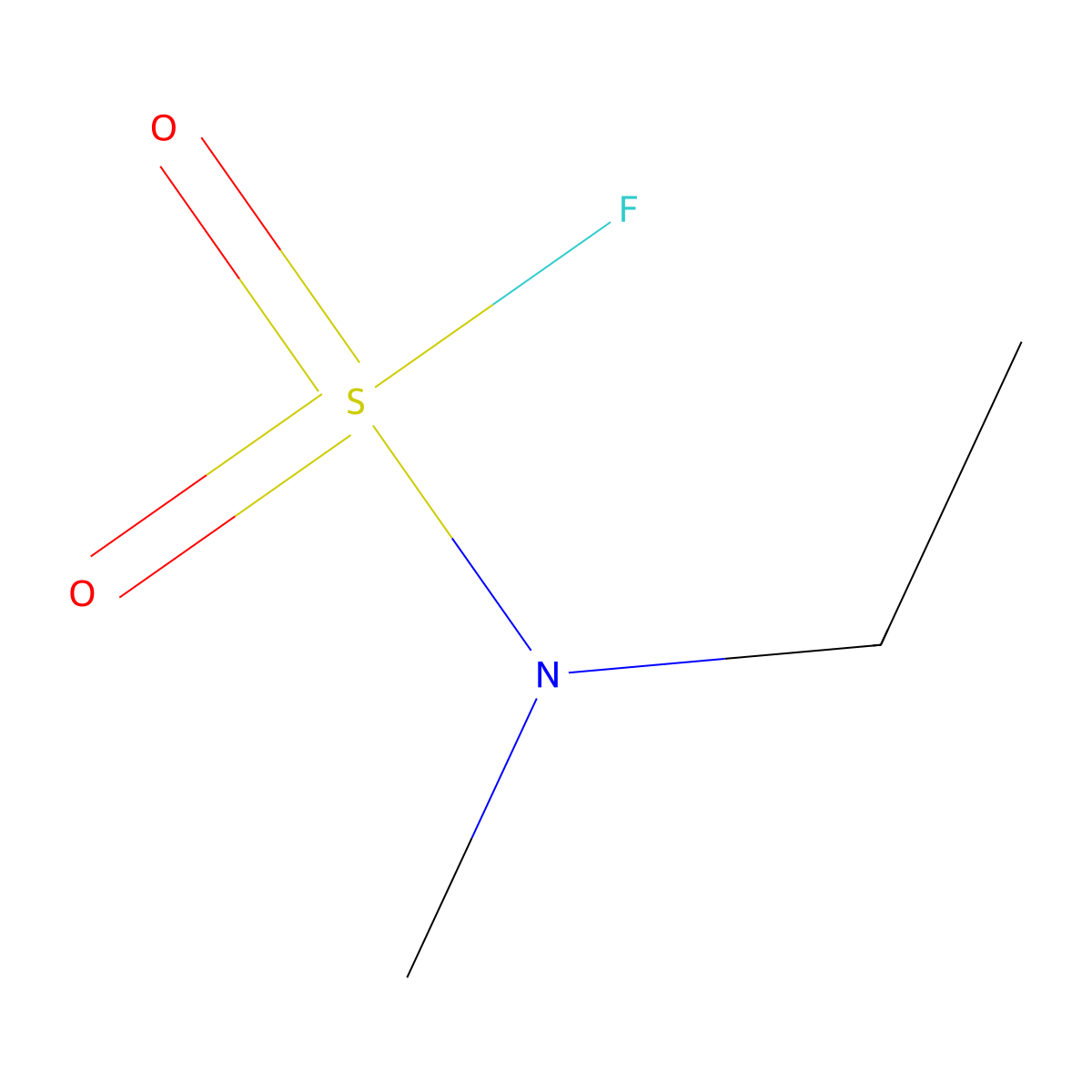N-ethyl-N-methylsulfamoyl fluoride molecular structure, CAS 1458771-72-6