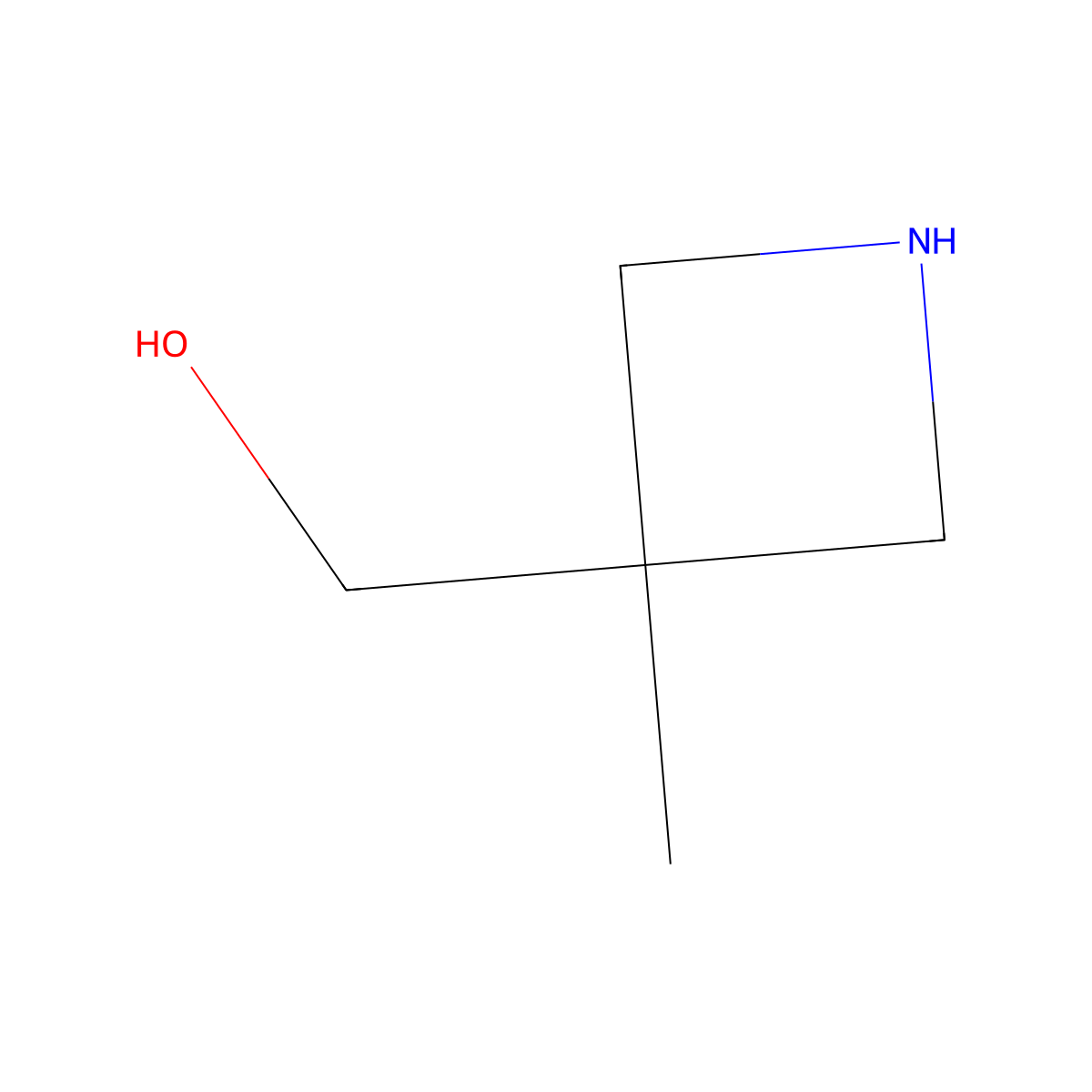 (3-Methyl-3-azetidinyl)methanol molecular structure, CAS 1458776-01-6