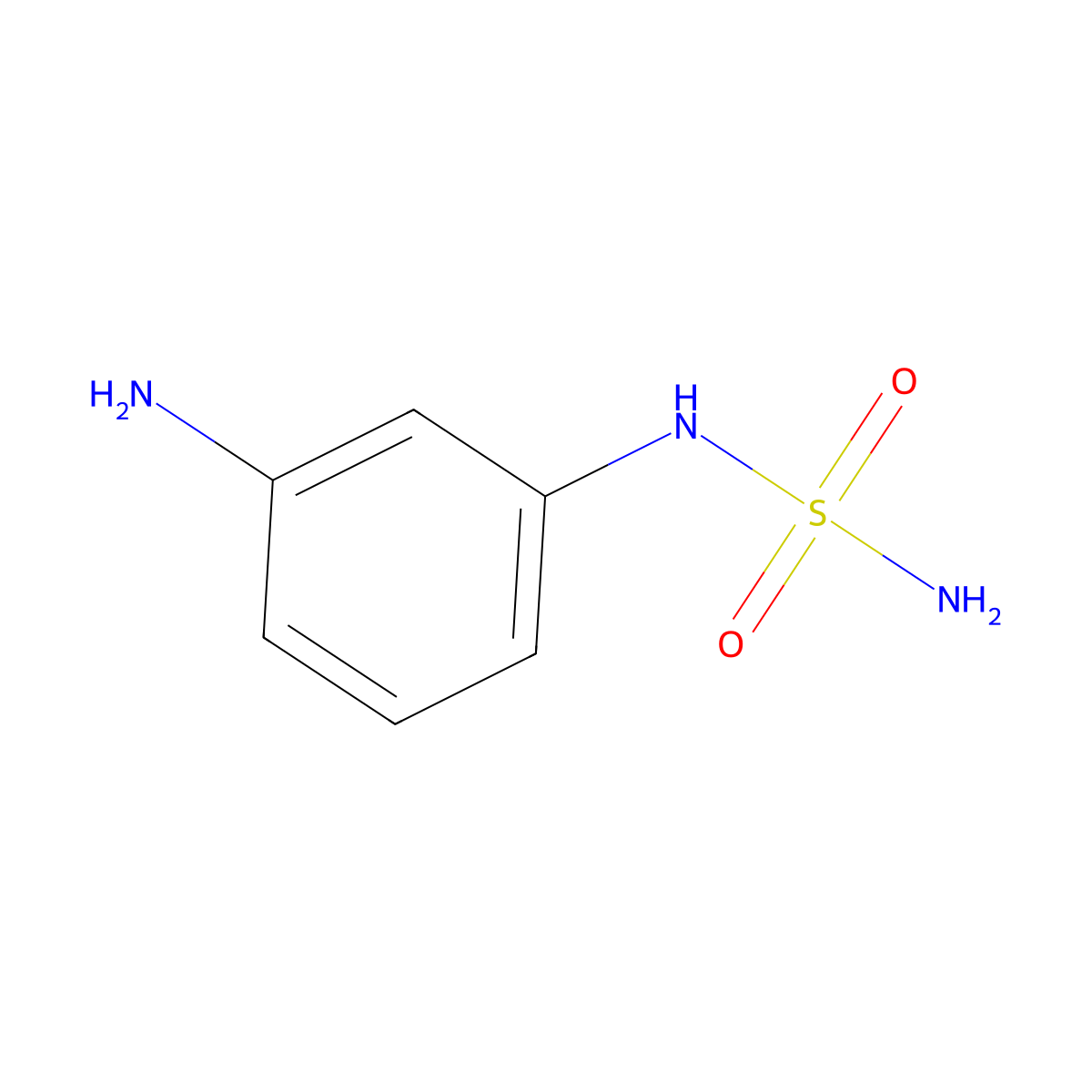 N-(3-aminophenyl)aminosulfonamide molecular structure, CAS 145878-34-8