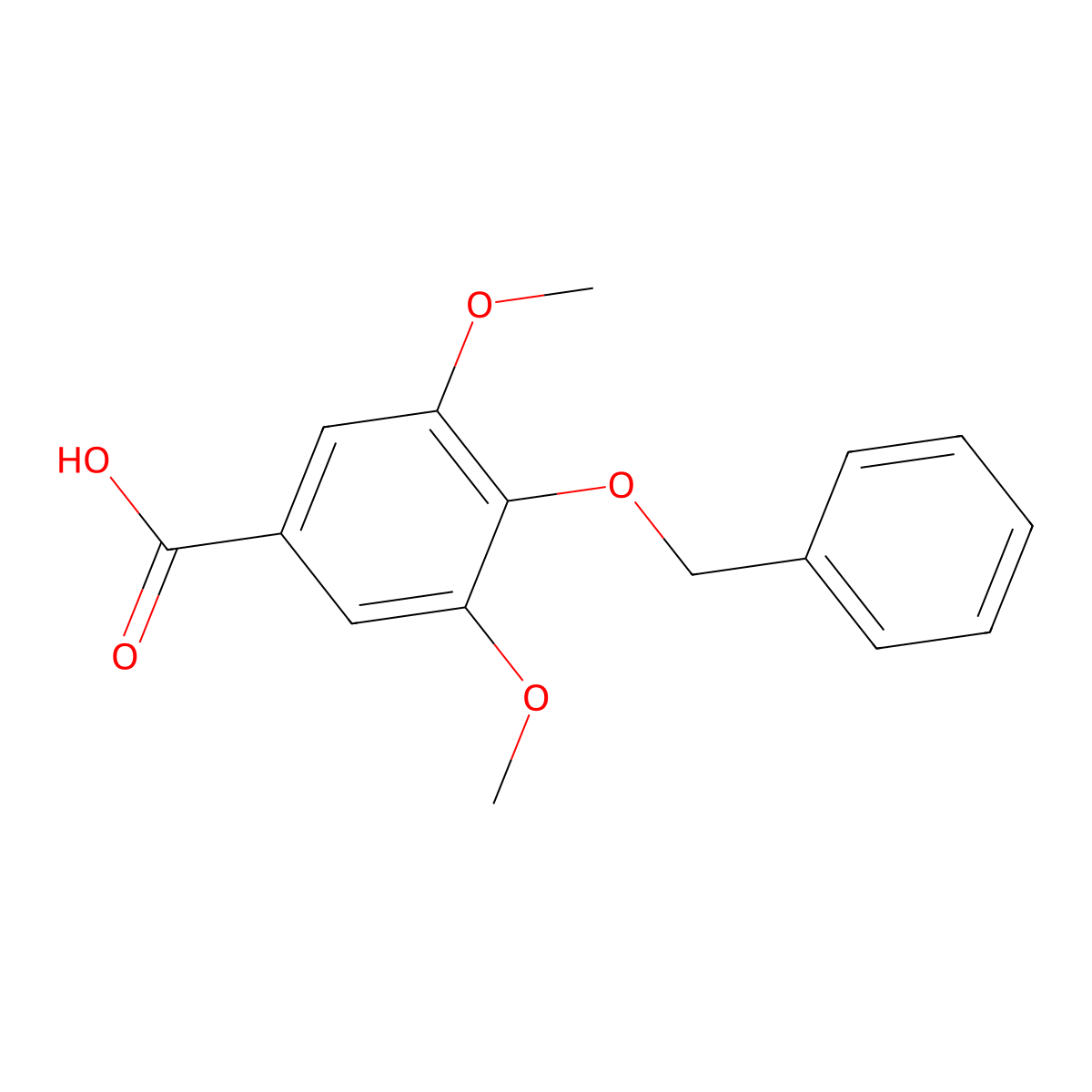4-(Benzyloxy)-3,5-dimethoxybenzoic acid molecular structure, CAS 14588-60-4