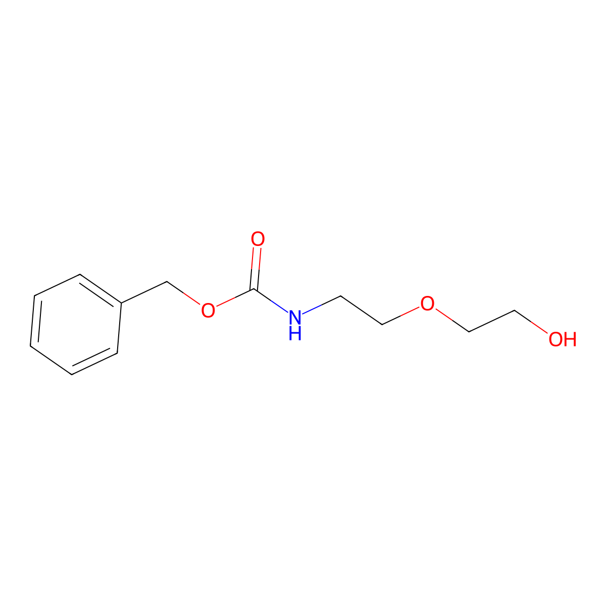 [2-(2-Hydroxy-ethoxy)-ethyl]-carbamic acid benzyl ester molecular structure, CAS 145881-74-9