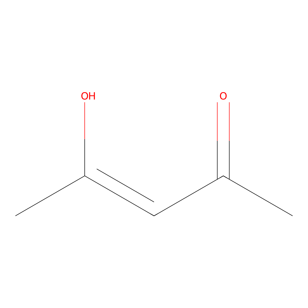 3-penten-2-one, 4-hydroxy-, (3Z)- molecular structure, CAS 14589-44-7