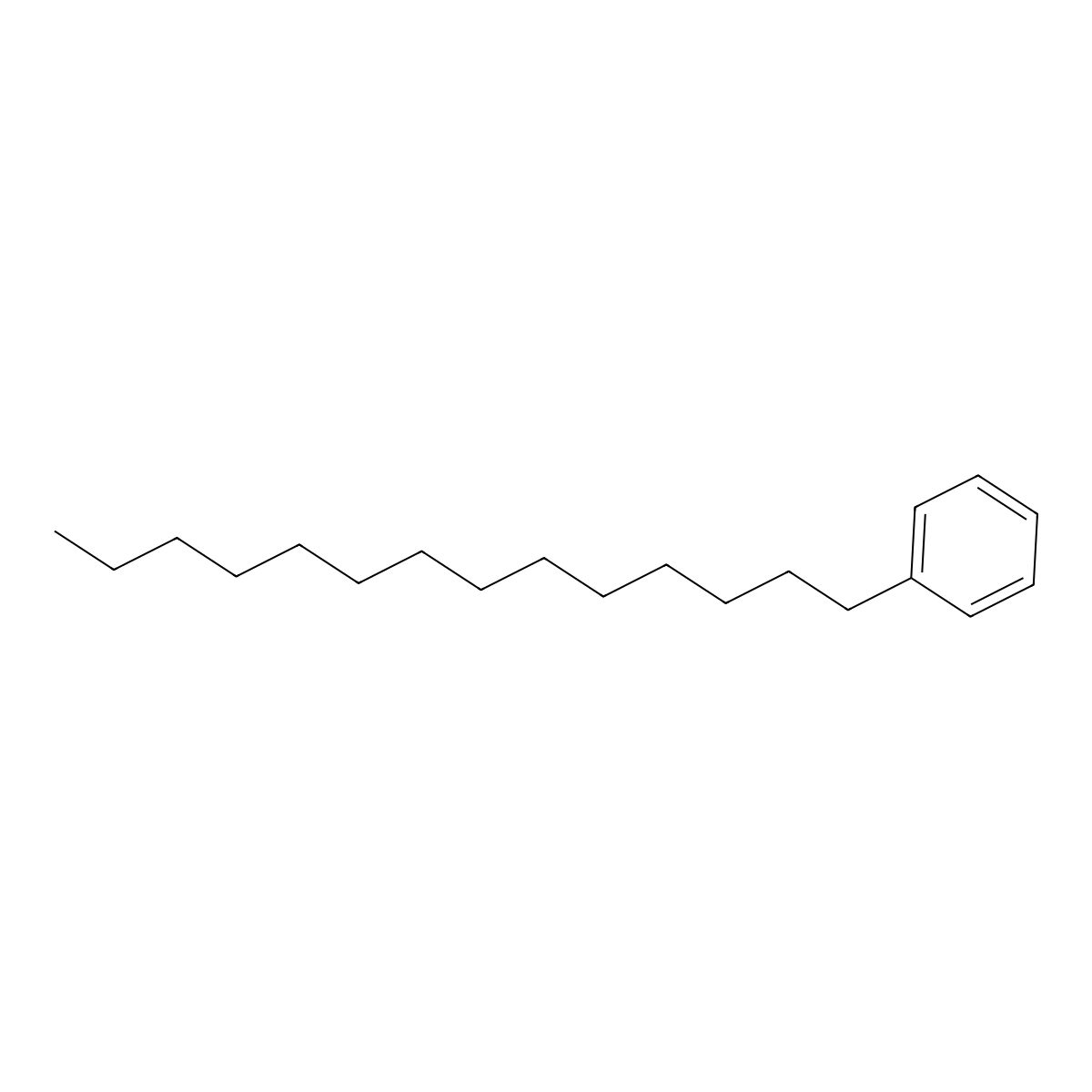 Tetradecylbenzene molecular structure, CAS 1459-10-5