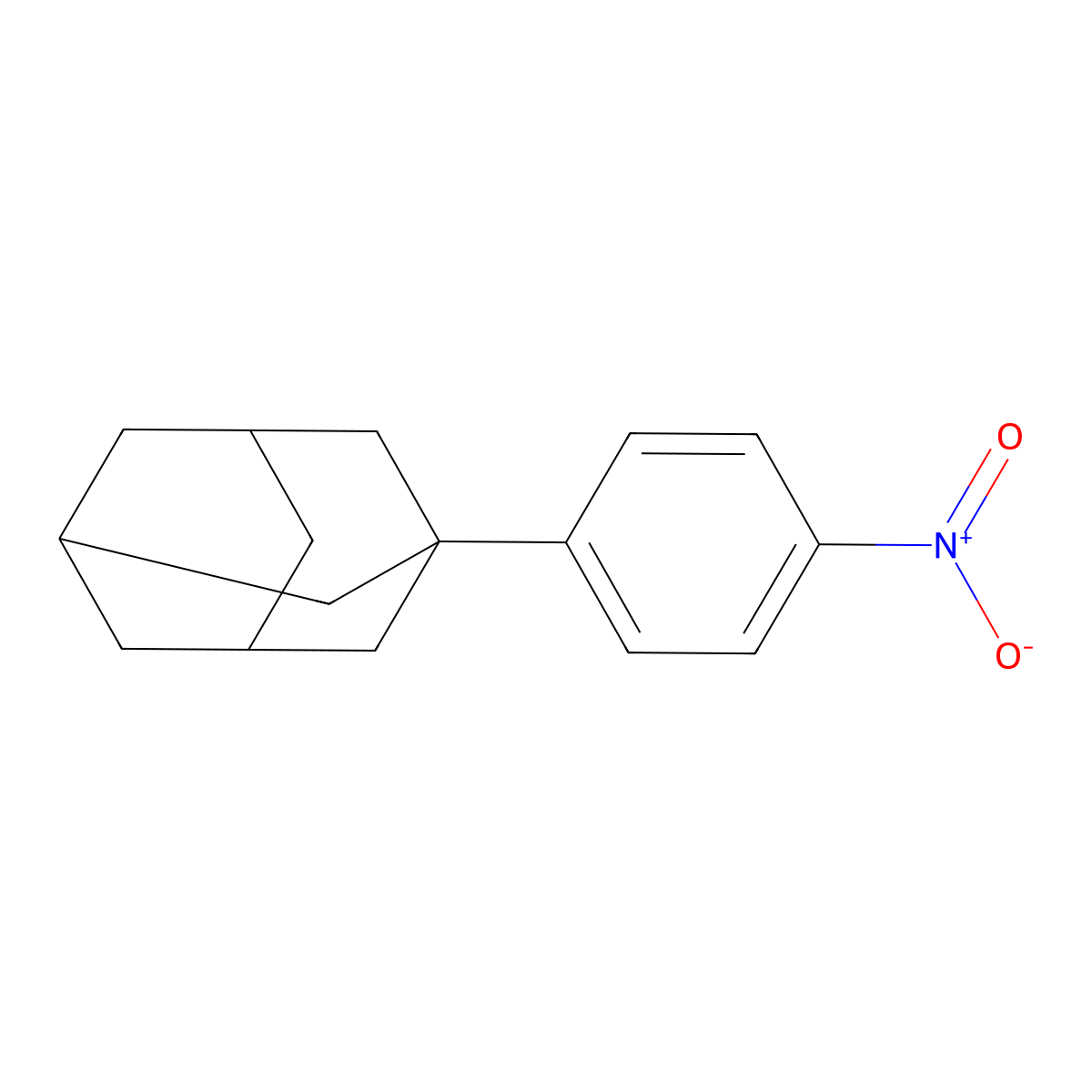 1-(4-Nitrophenyl)adamantane molecular structure, CAS 1459-49-0