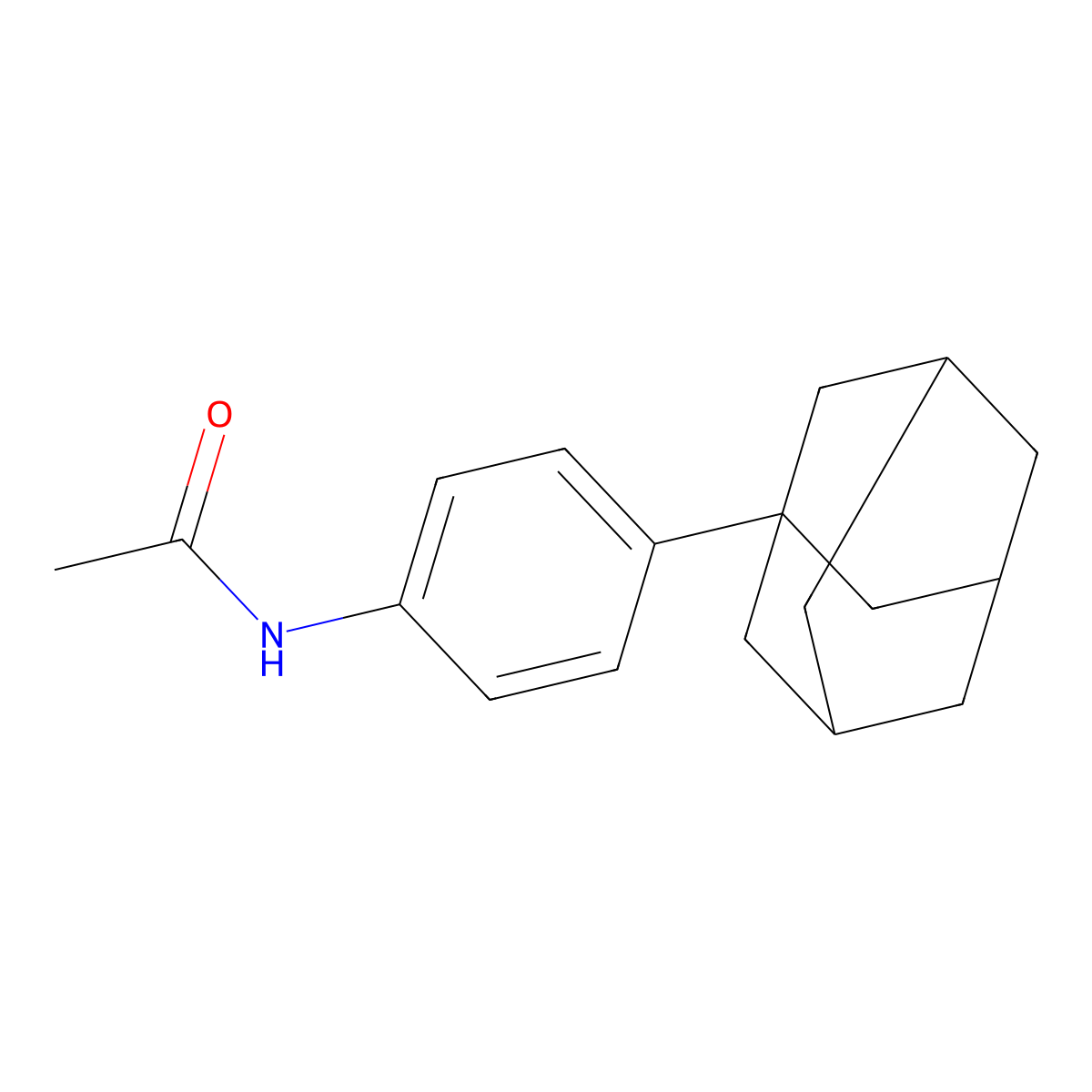 N-[4-(1-Adamantyl)phenyl]acetamide molecular structure, CAS 1459-50-3