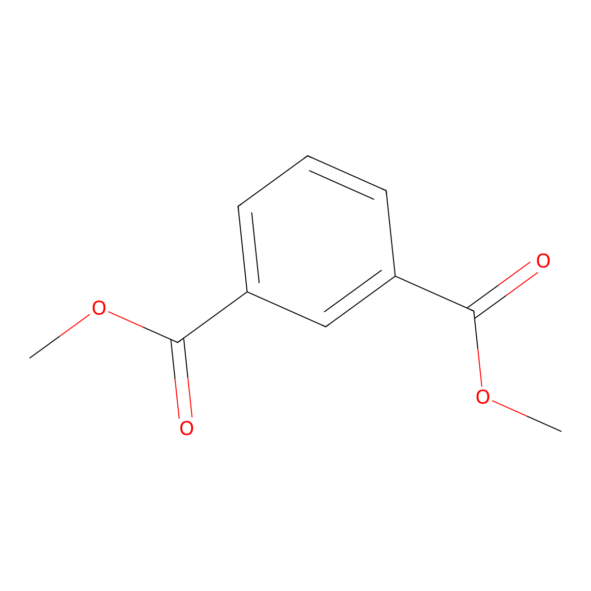 Dimethyl isophthalate molecular structure, CAS 1459-93-4