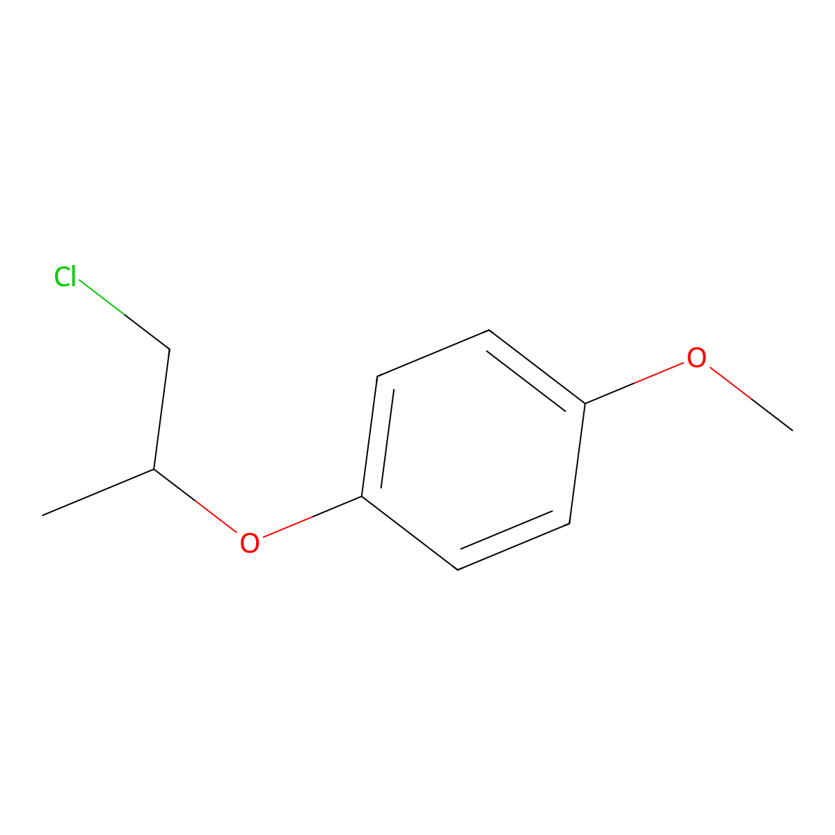 1-[(1-Chloropropan-2-yl)oxy]-4-methoxybenzene molecular structure, CAS 145905-21-1
