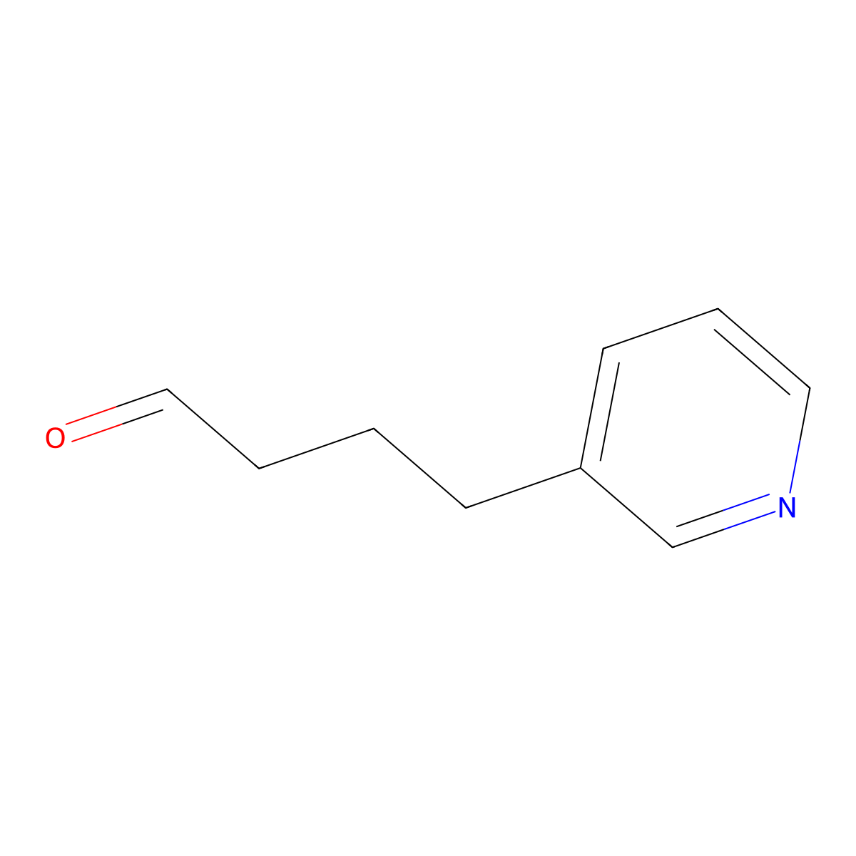 3-Pyridinebutanal molecular structure, CAS 145912-93-2