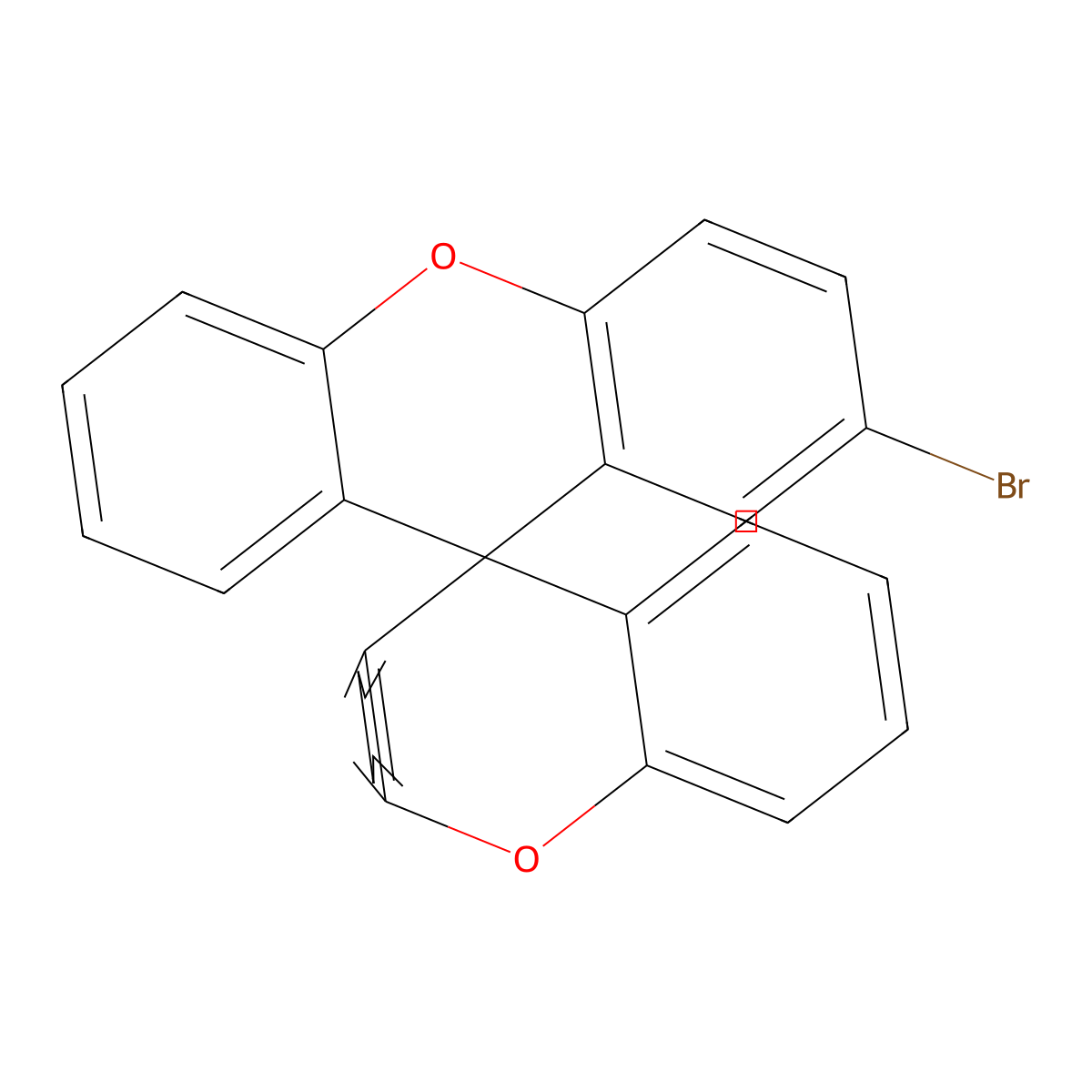 2-Bromo-9,9'-spirobi[xanthene] molecular structure, CAS 1459147-21-7