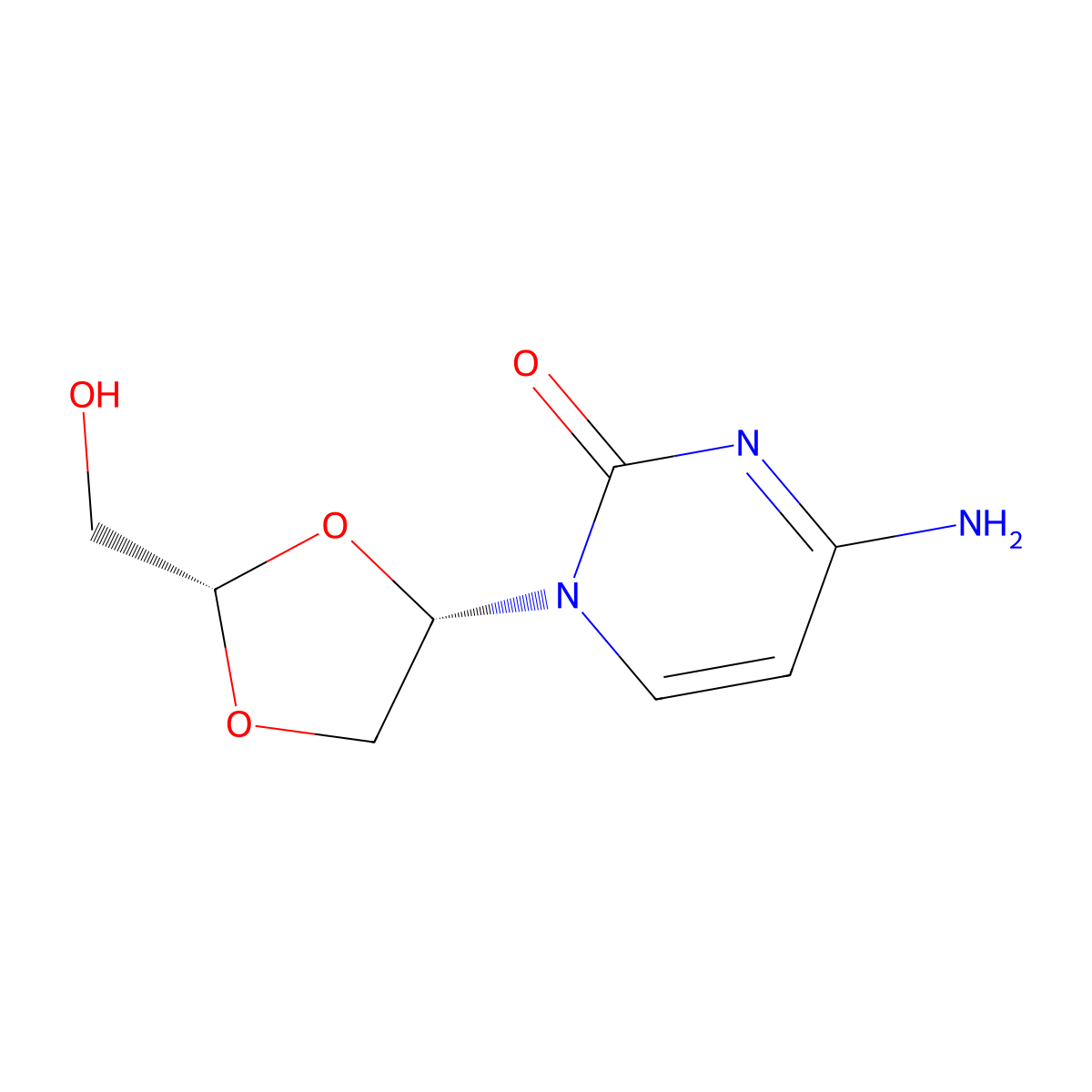 Troxacitabine molecular structure, CAS 145918-75-8