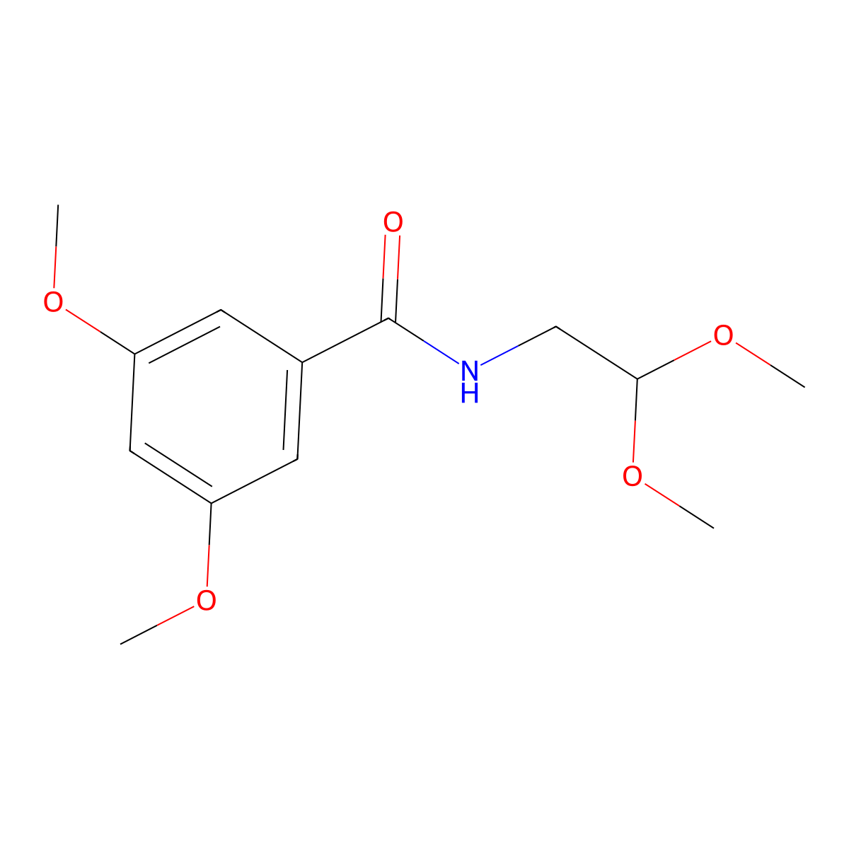 N-(2,2-dimethoxyethyl)-3,5-dimethoxybenzamide molecular structure, CAS 1459202-48-2