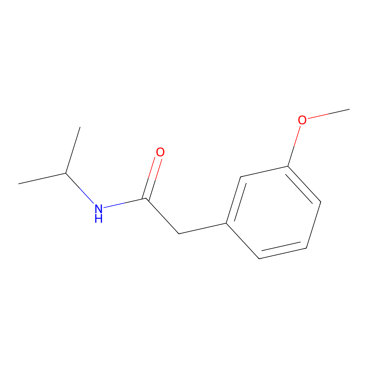 N-Isopropyl-2-(3-methoxyphenyl)acetamide molecular structure, CAS 1459264-33-5