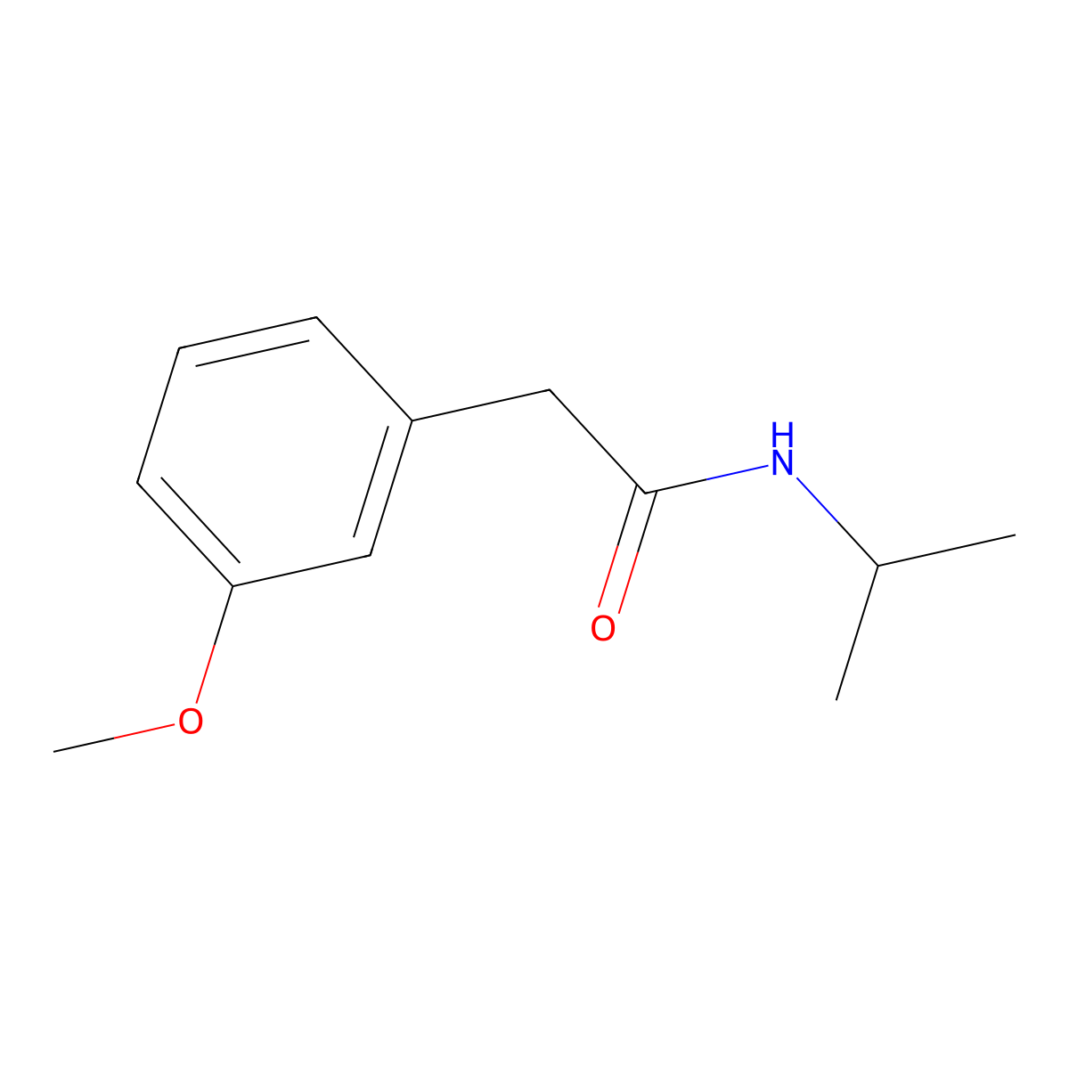 N-Isopropyl-2-(3-methoxyphenyl)acetamide molecular structure, CAS 1459264-33-5