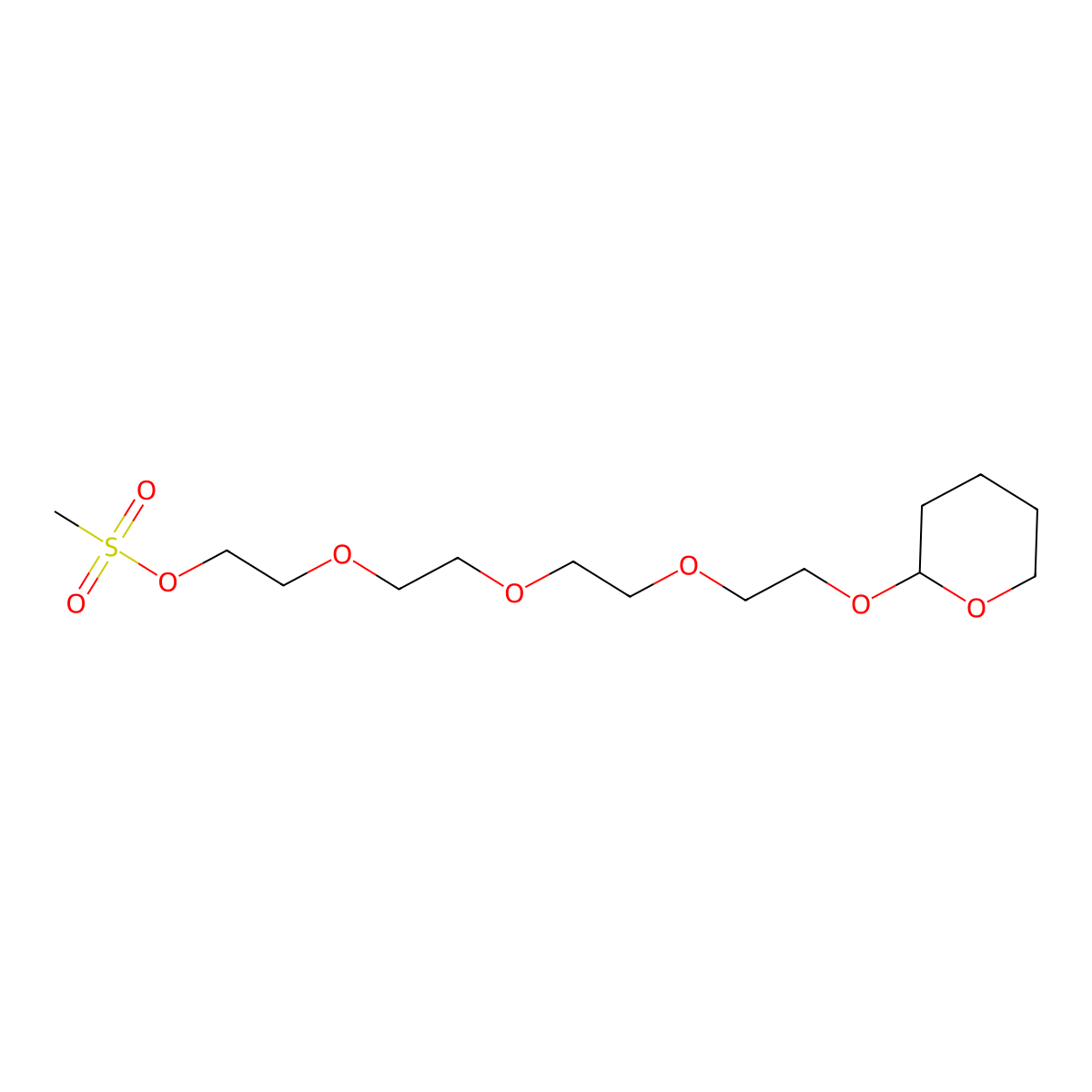 MS-Peg4-thp molecular structure, CAS 145927-73-7