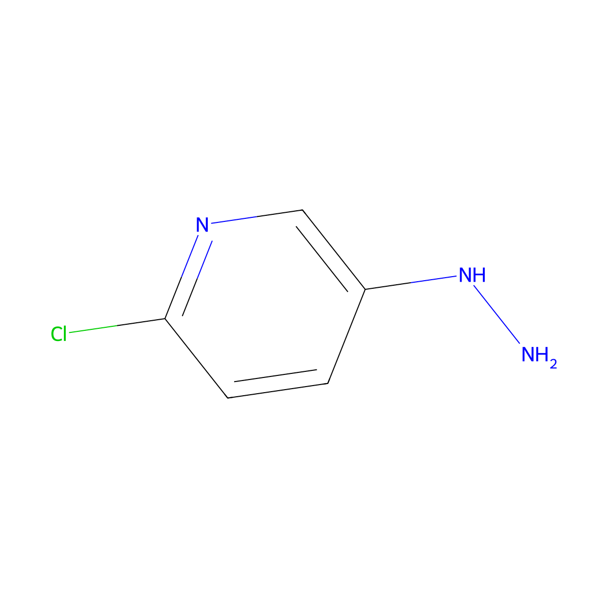 2-Chloro-5-hydrazinylpyridine molecular structure, CAS 145934-89-0