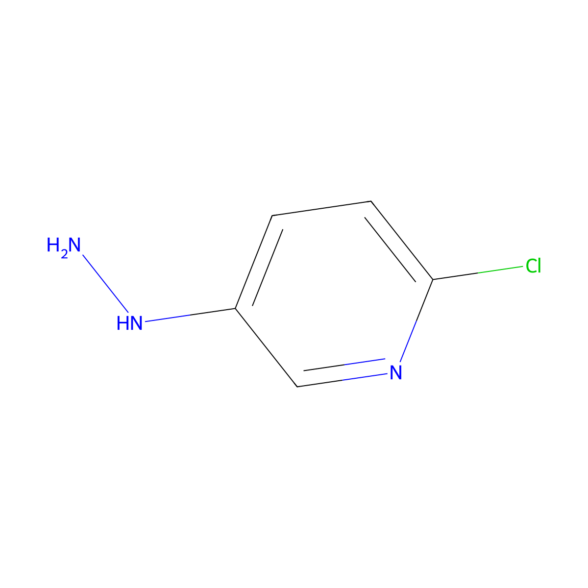 2-Chloro-5-hydrazinylpyridine molecular structure, CAS 145934-89-0
