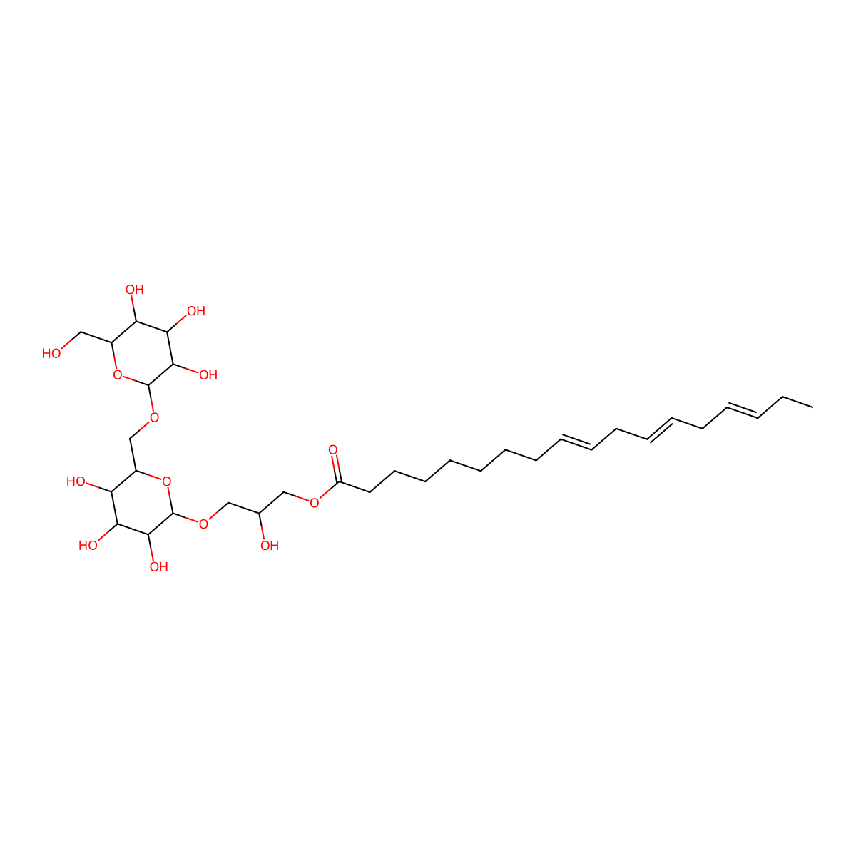 Gingerglycolipid A molecular structure, CAS 145937-22-0