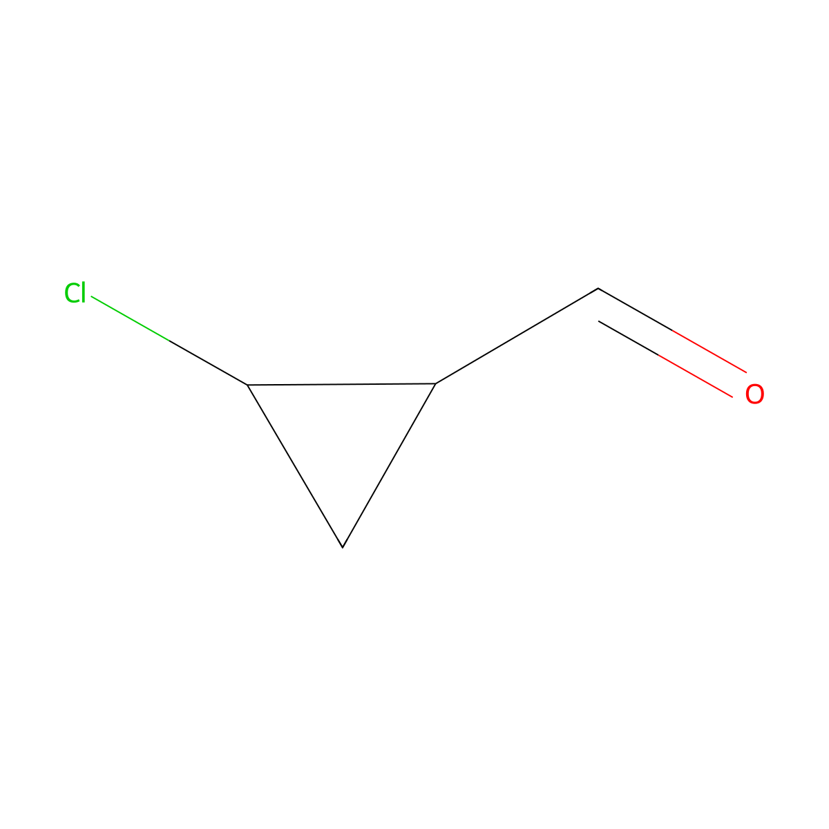 2-Chlorocyclopropane-1-carbaldehyde molecular structure, CAS 145939-75-9