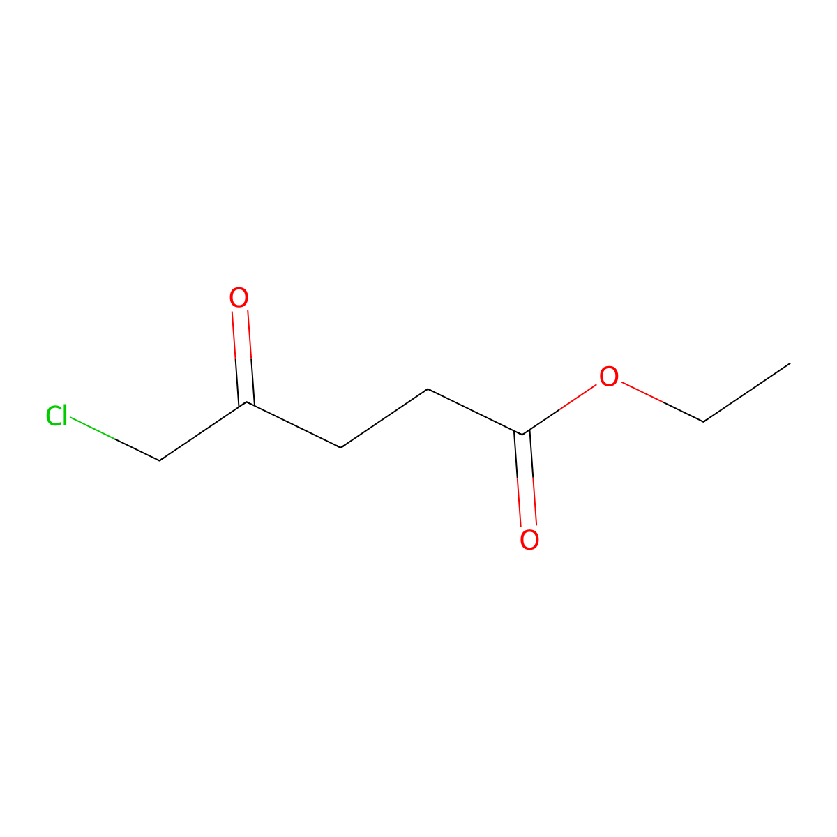 Ethyl 5-chloro-4-oxopentanoate molecular structure, CAS 14594-24-2