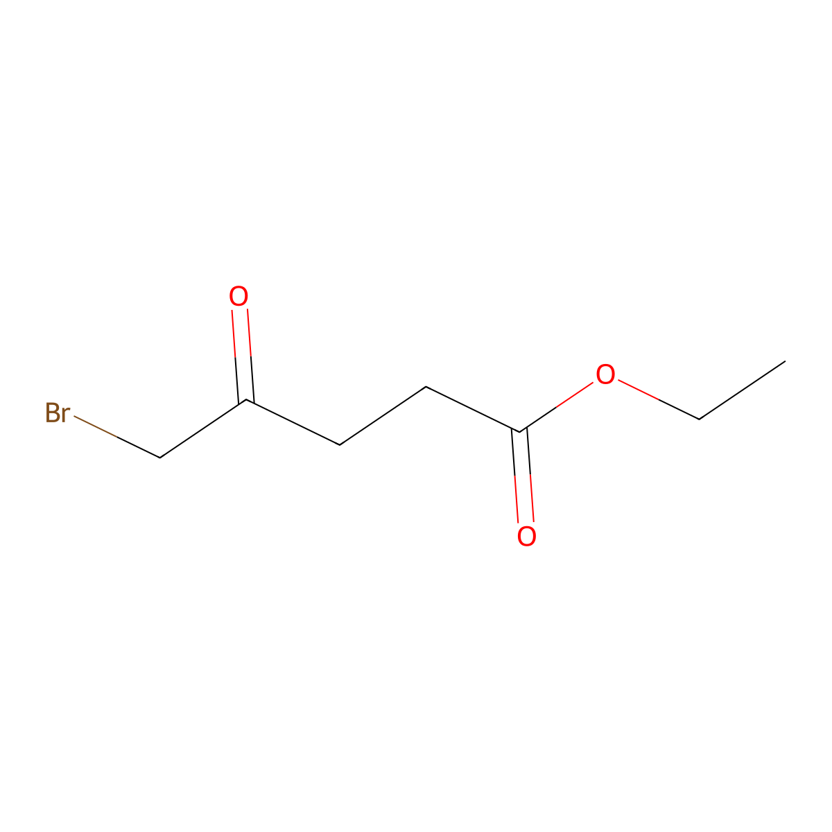 Ethyl 5-bromo-4-oxopentanoate molecular structure, CAS 14594-25-3