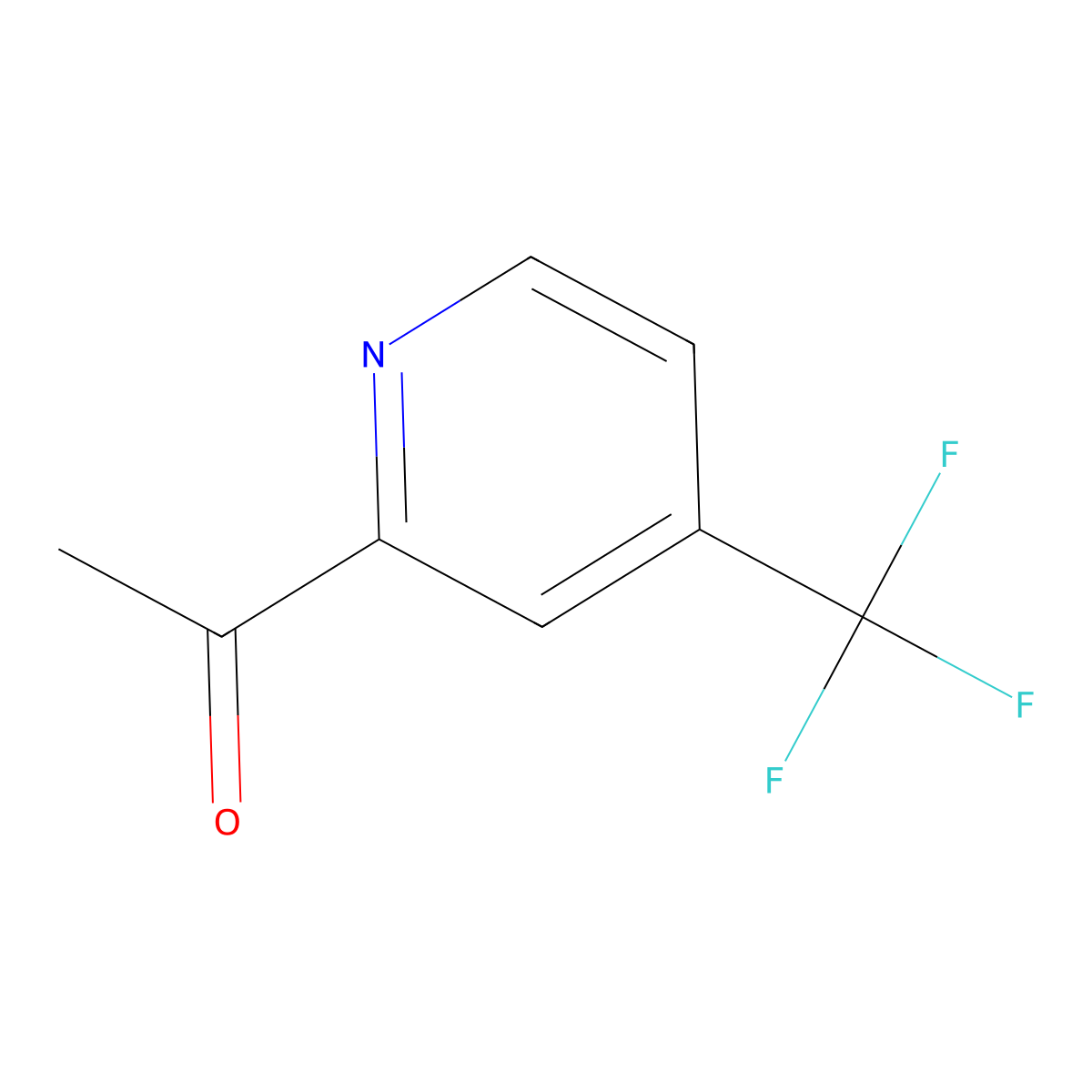 1-(4-(Trifluoromethyl)pyridin-2-yl)ethan-1-one molecular structure, CAS 145947-94-0