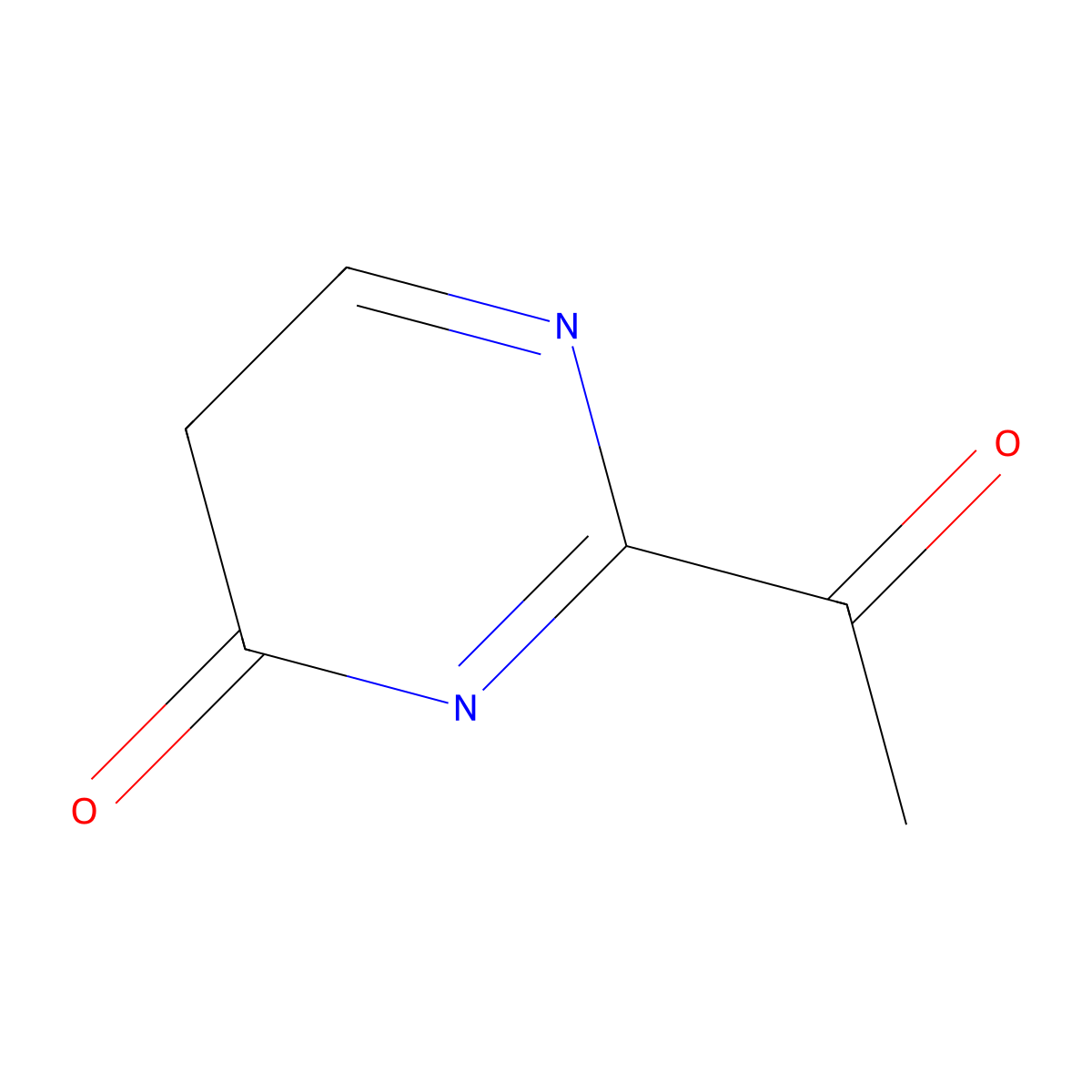 2-acetylpyrimidin-4(5H)-one molecular structure, CAS 145948-05-6