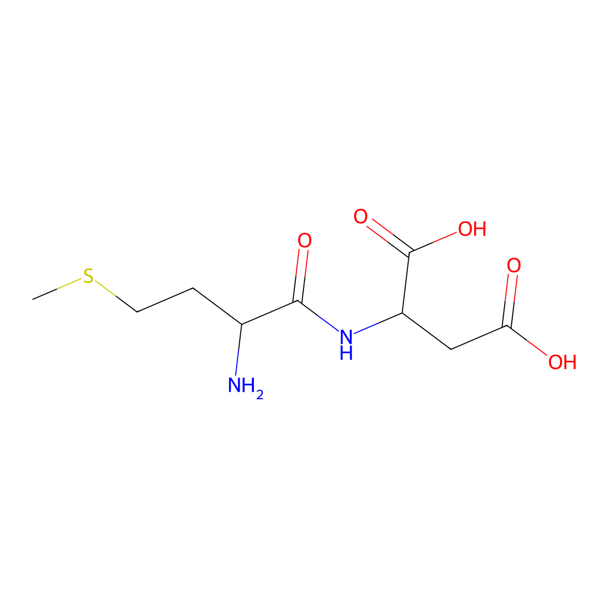 Met-Asp molecular structure, CAS 14595-65-4