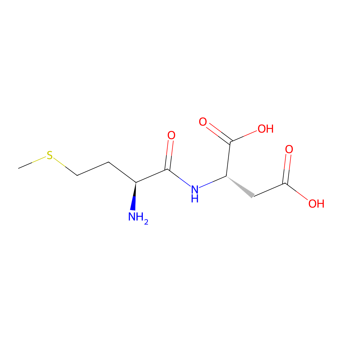 Met-Asp molecular structure, CAS 14595-65-4