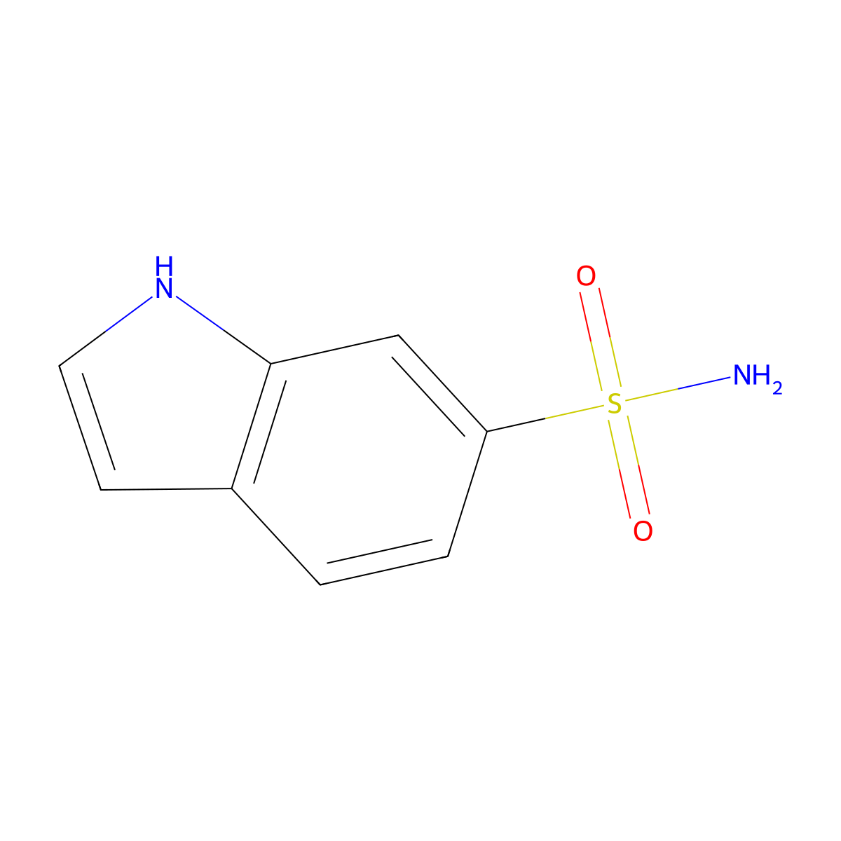 1H-Indole-6-sulfonamide molecular structure, CAS 145951-26-4