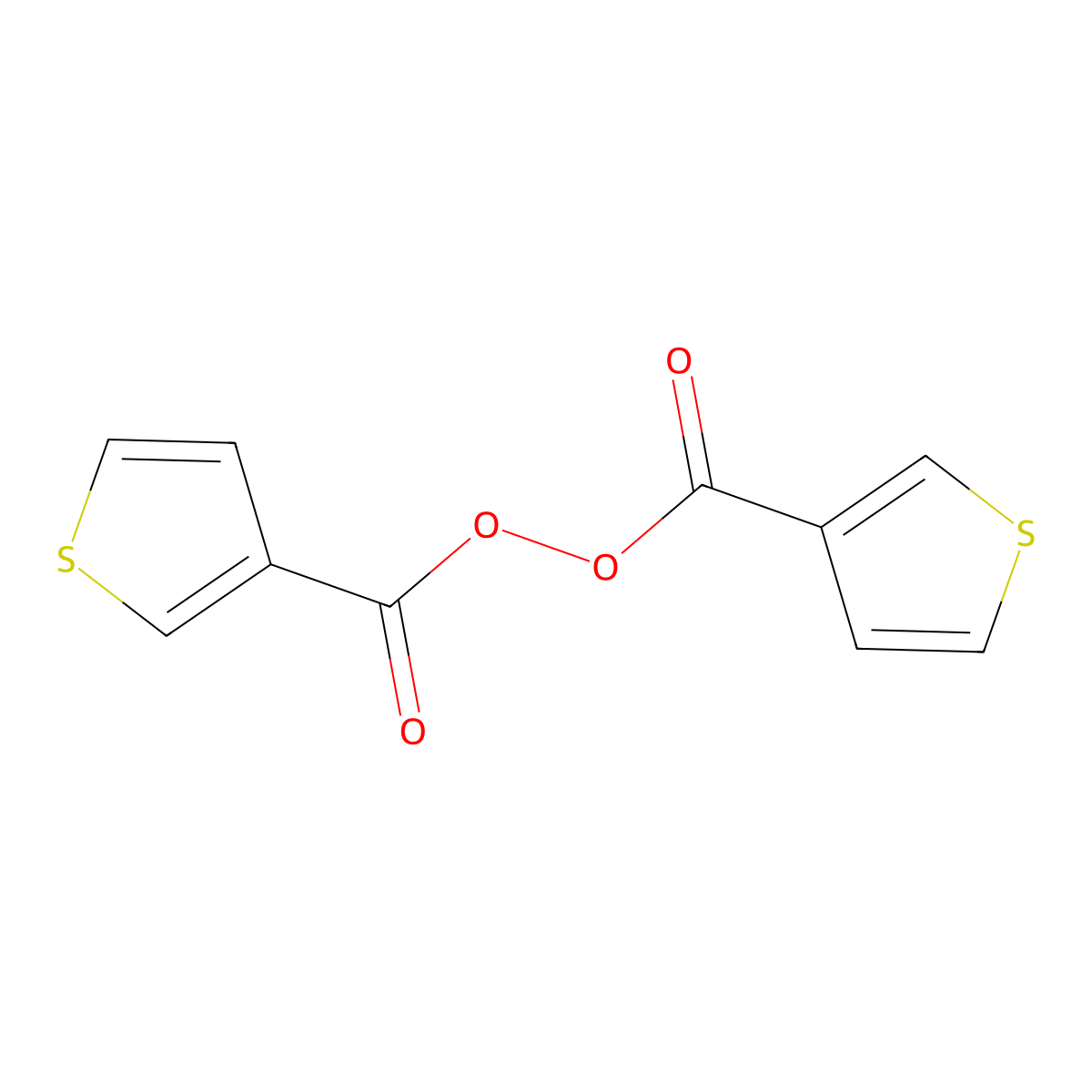 Bis(3-thienylcarbonyl) peroxide molecular structure, CAS 14596-82-8