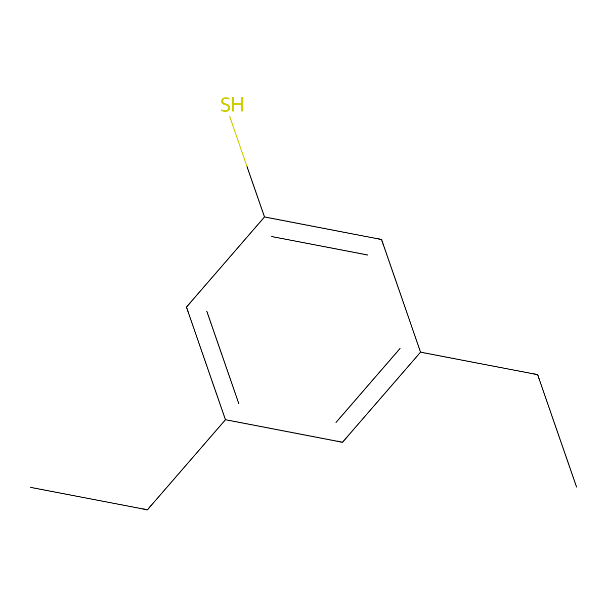 3,5-Diethylbenzenethiol molecular structure, CAS 145961-15-5