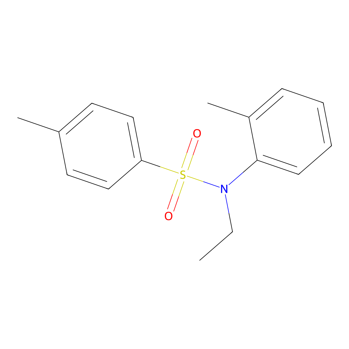 N-ethyl-4-methyl-N-(2-methylphenyl)benzenesulfonamide molecular structure, CAS 145964-19-8